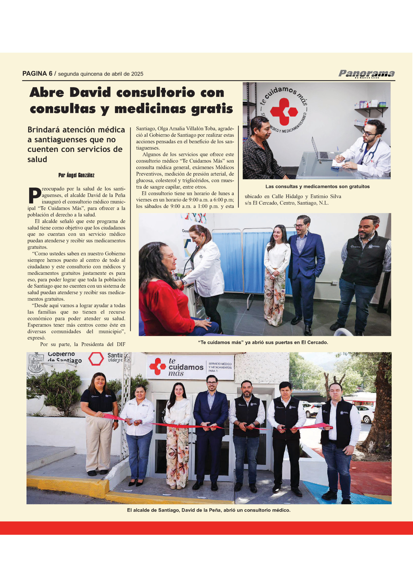 PAGINA 6 / segunda quincena de abril de 2025