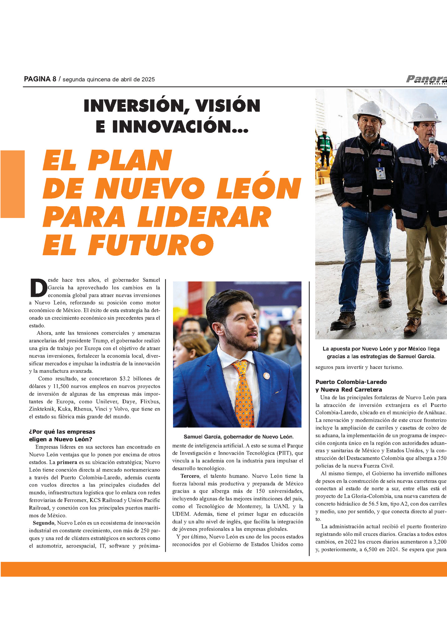 PAGINA 8 / segunda quincena de abril de 2025