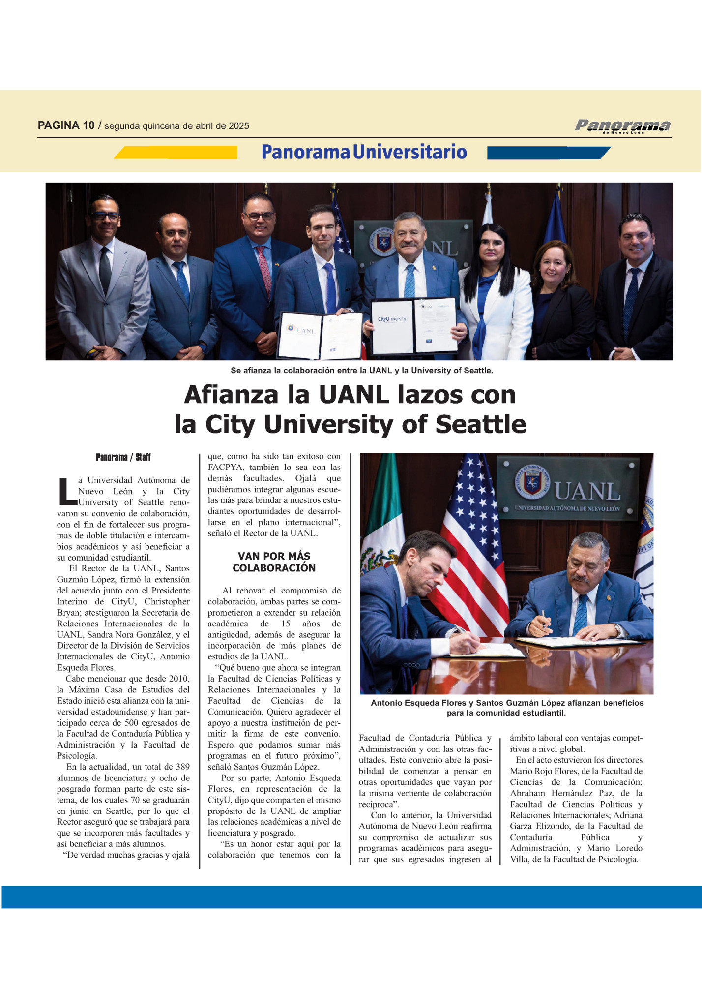 PAGINA 10 / segunda quincena de abril de 2025