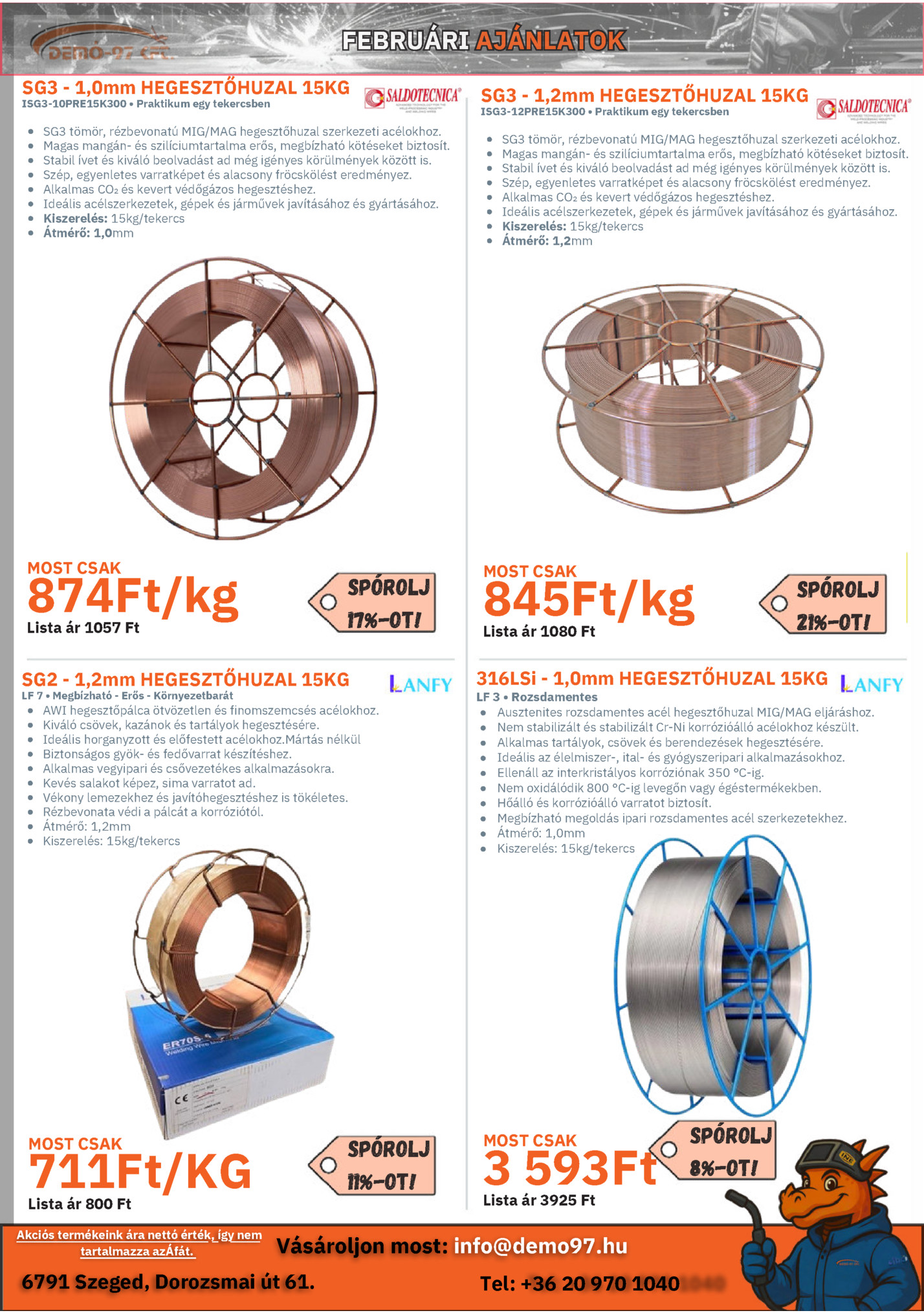 FEBRUÁRI AJÁNLATOK