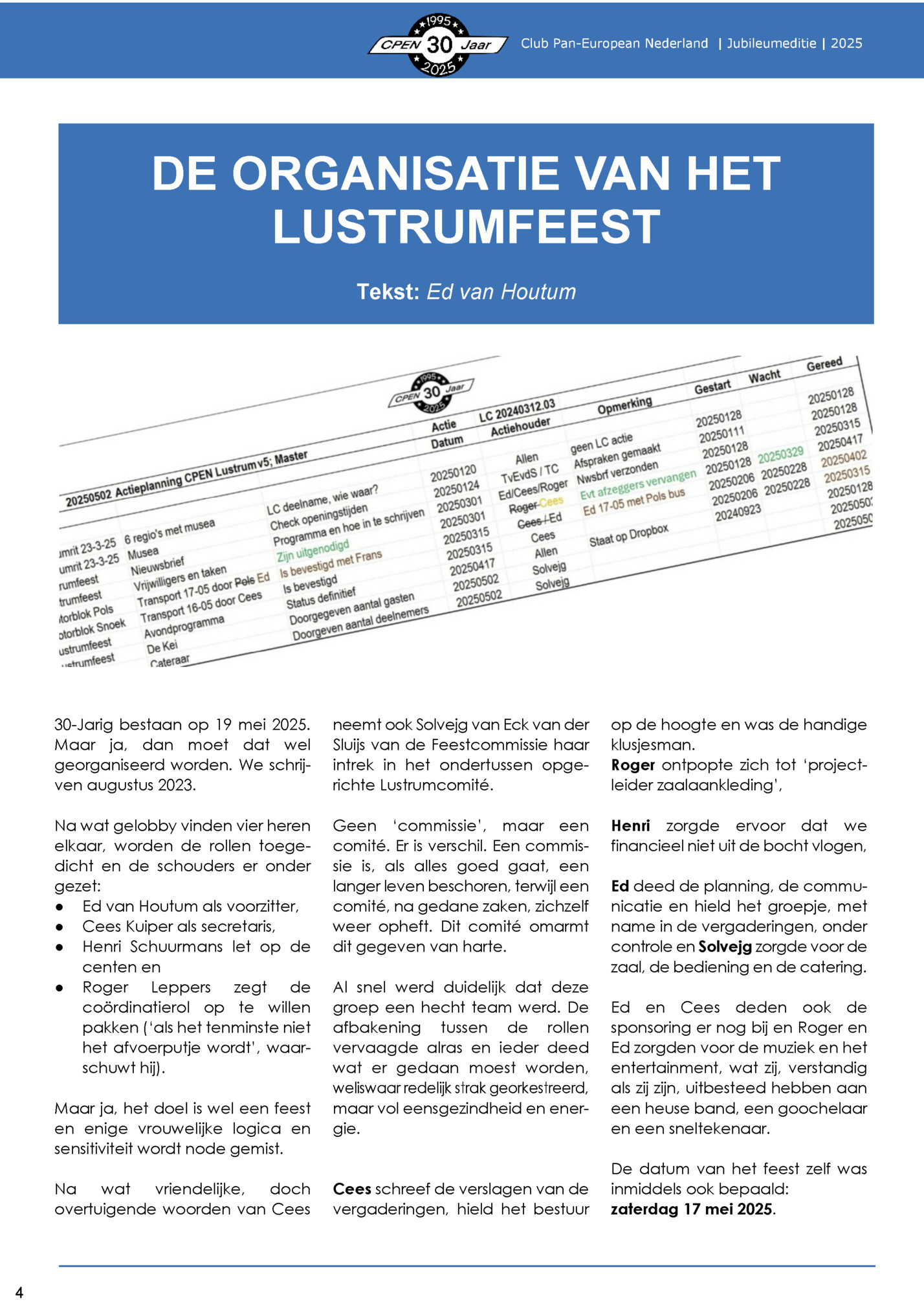 Club Pan-European Nederland | Jubileumeditie | 2025