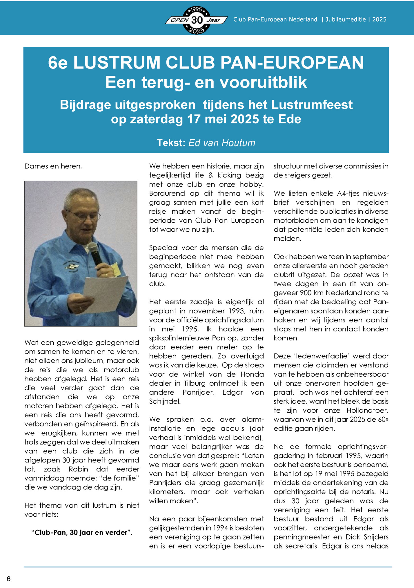 Club Pan-European Nederland | Jubileumeditie | 2025