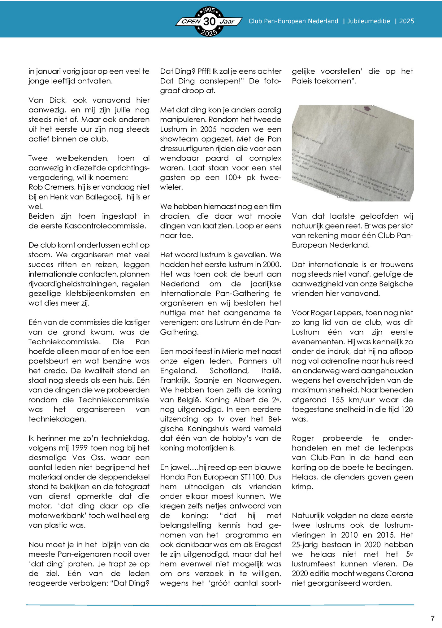 Club Pan-European Nederland | Jubileumeditie | 2025