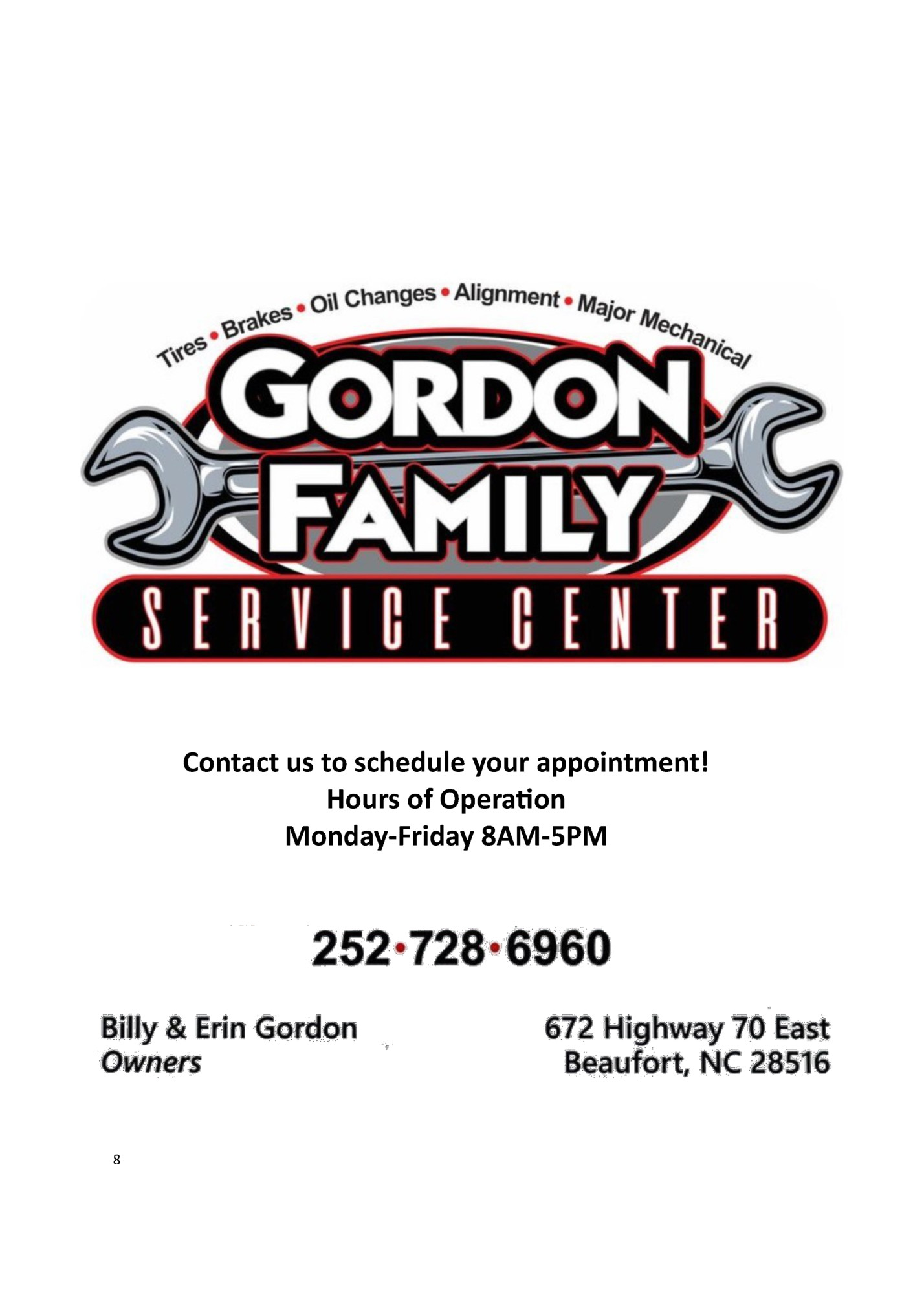 Contact us to schedule your appointment!