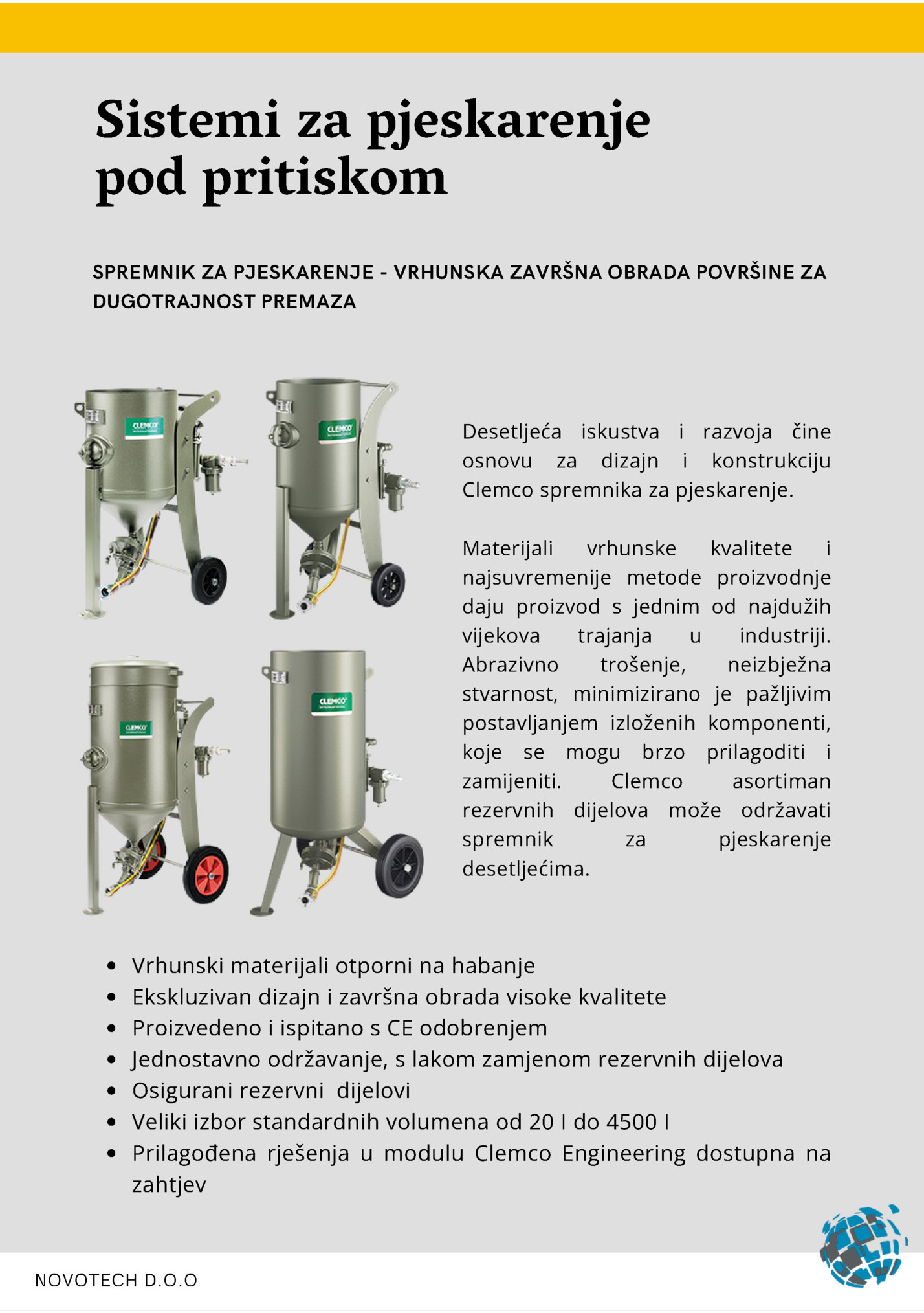 Sistemi za pjeskarenje Sistemi za pjeskarenje