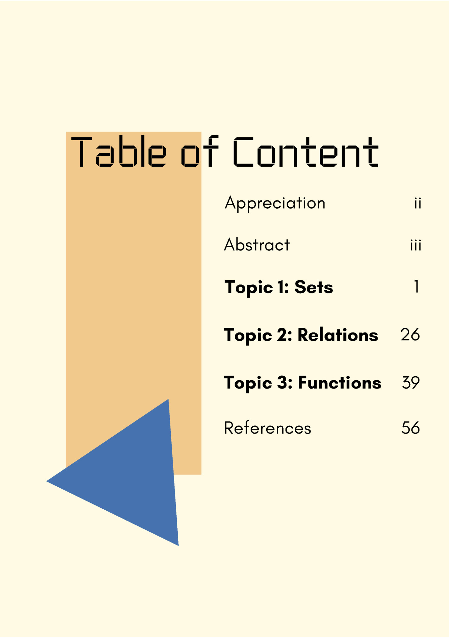 Table of Content