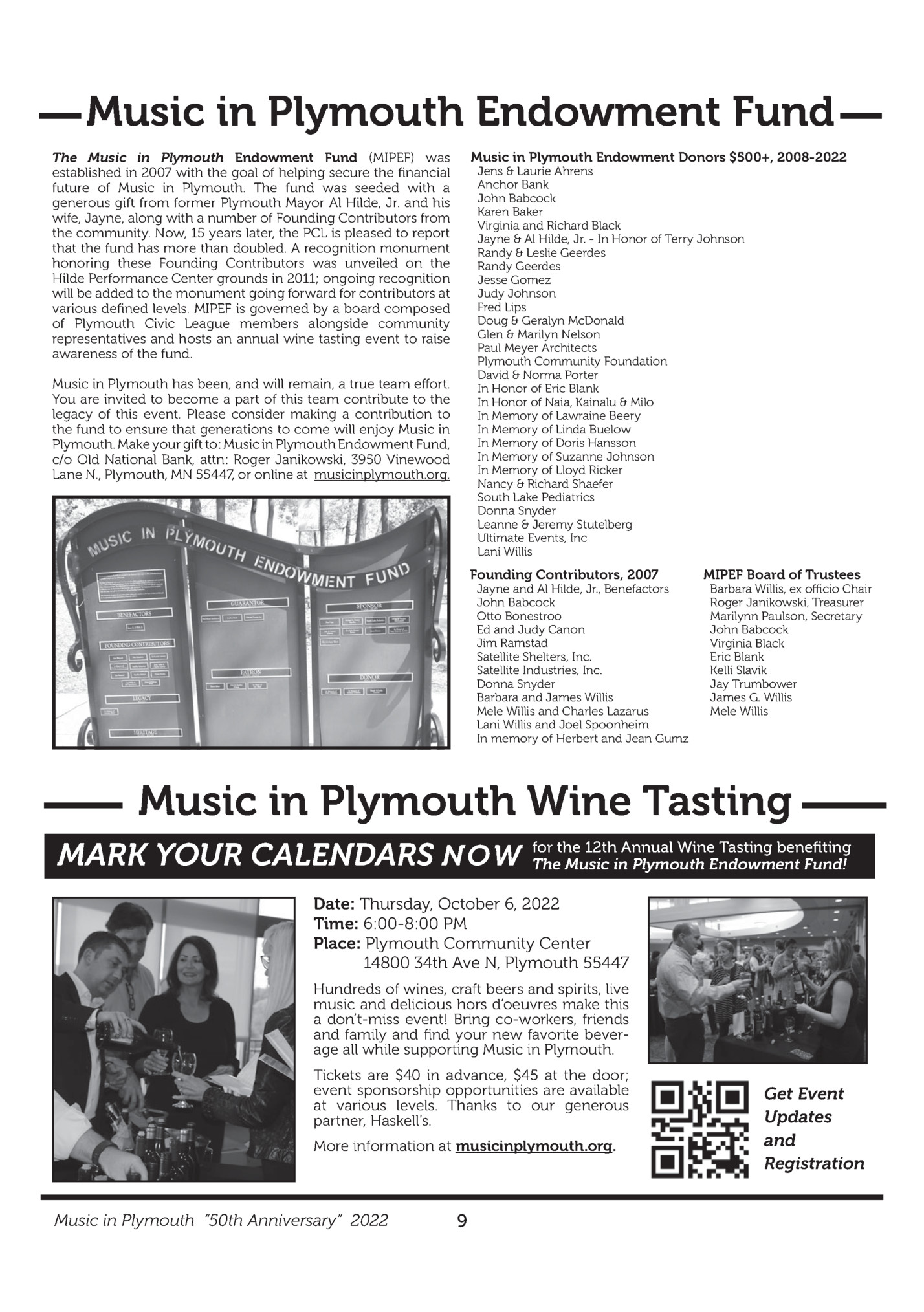 Music in Plymouth Endowment Fund