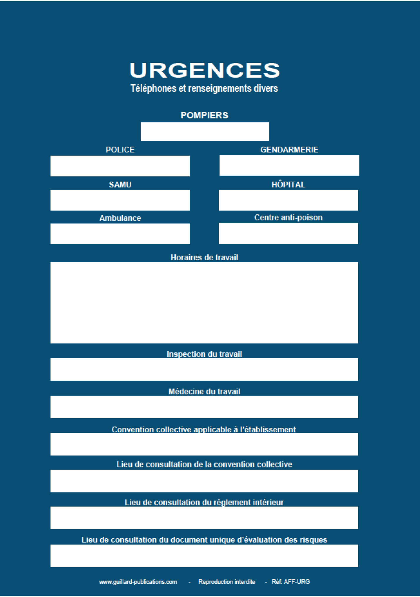 Téléphones d’urgences en cas d’incendie ou Téléphones d’urgences en cas d’incendie ou