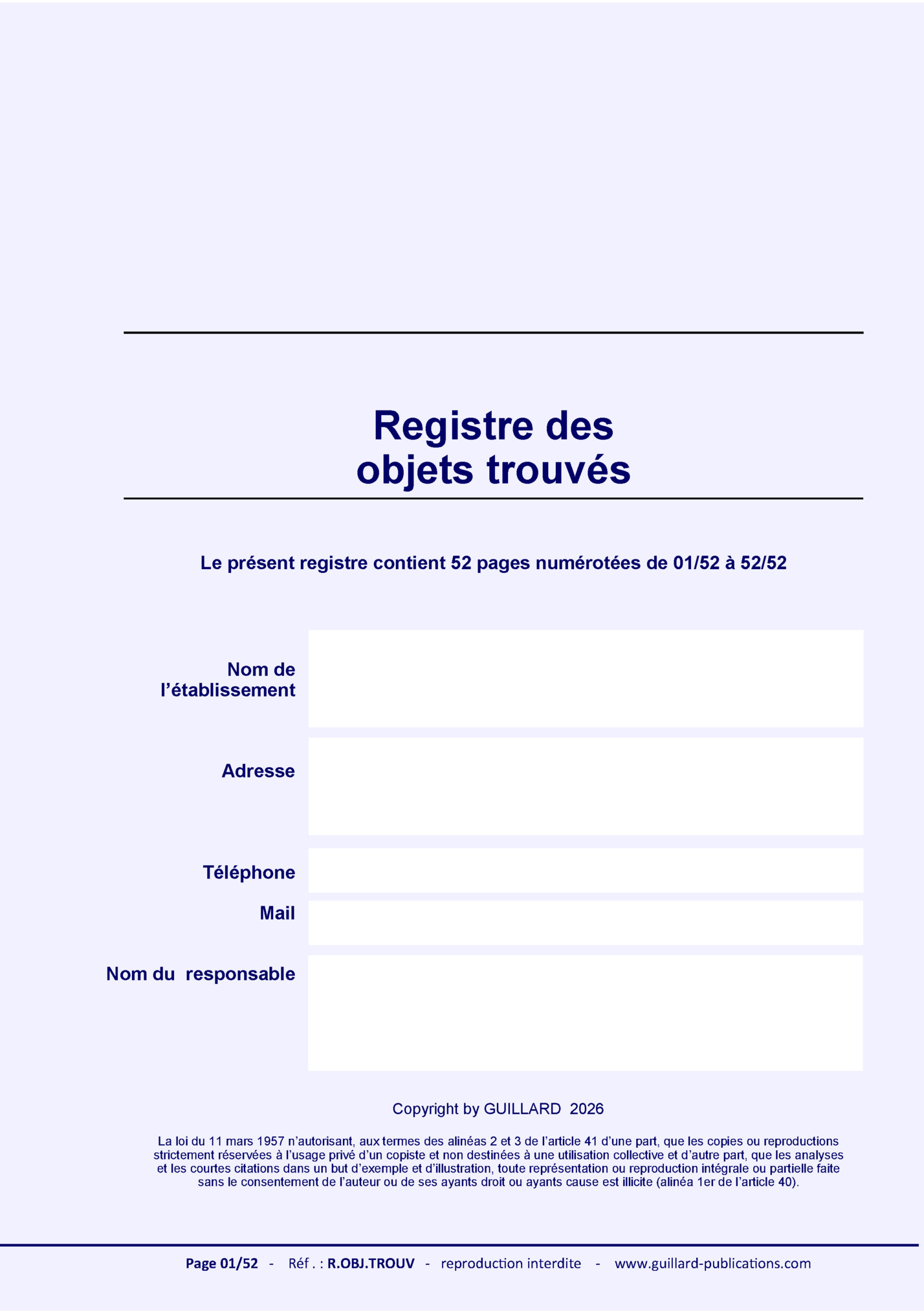 Registre des