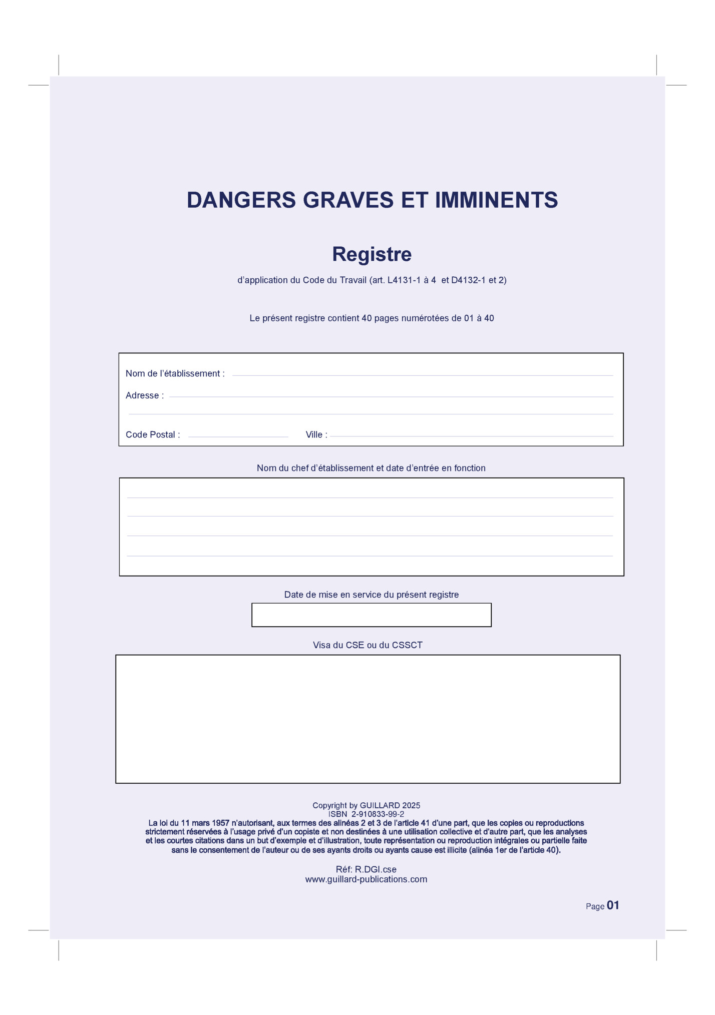 DANGERS GRAVES ET IMMINENTS