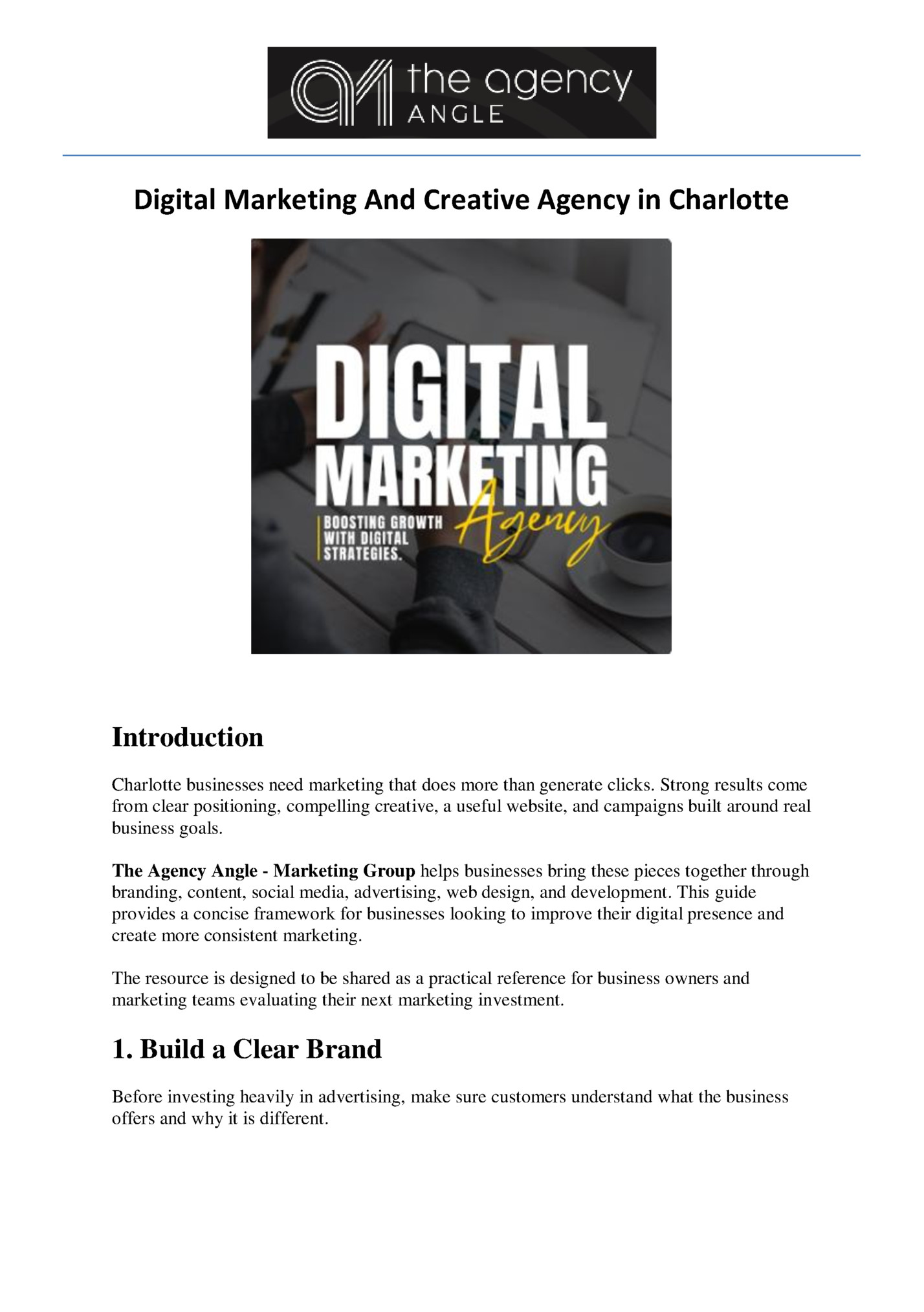 Digital Marketing And Creative Agency in Charlotte