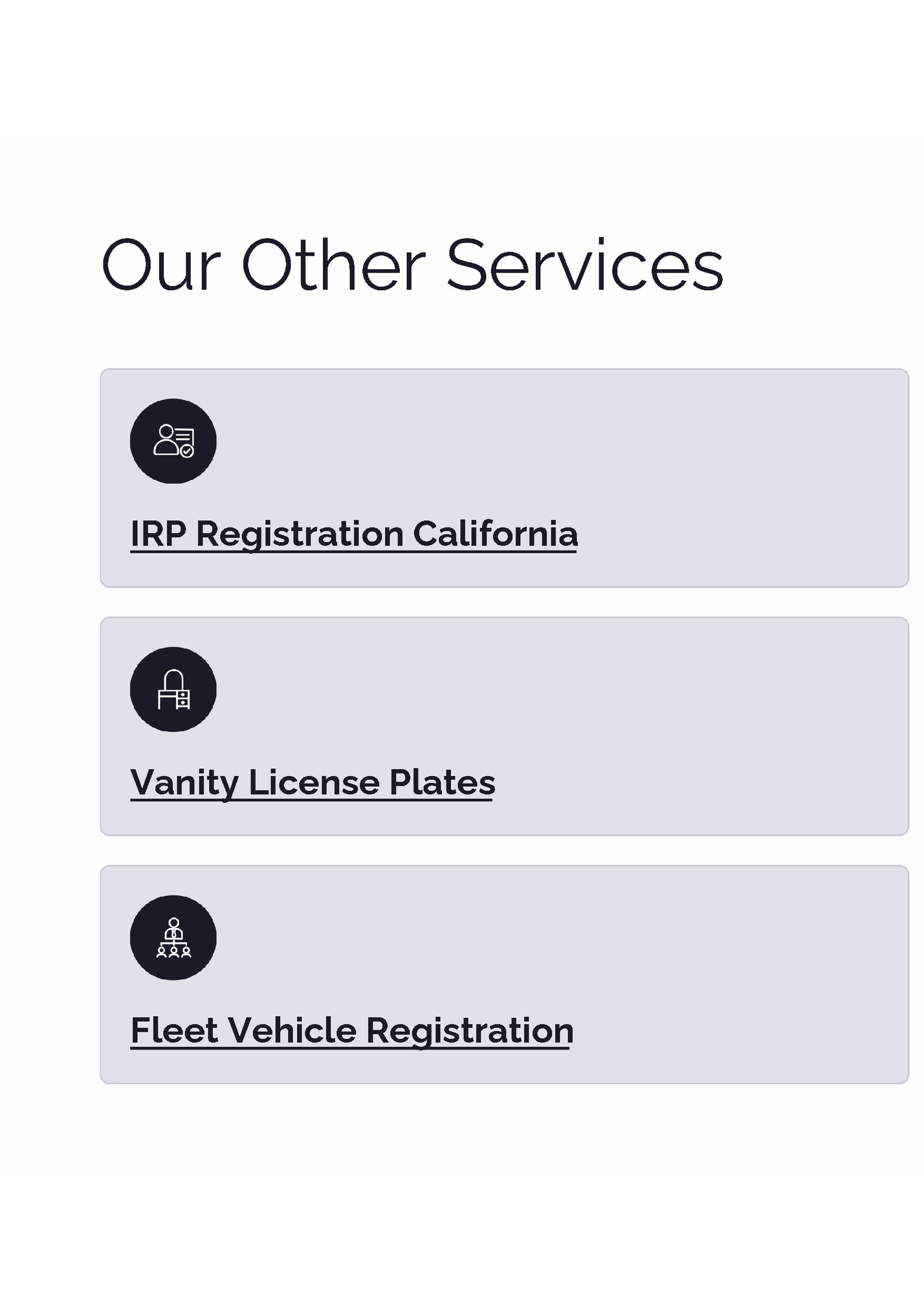 Our Other Services