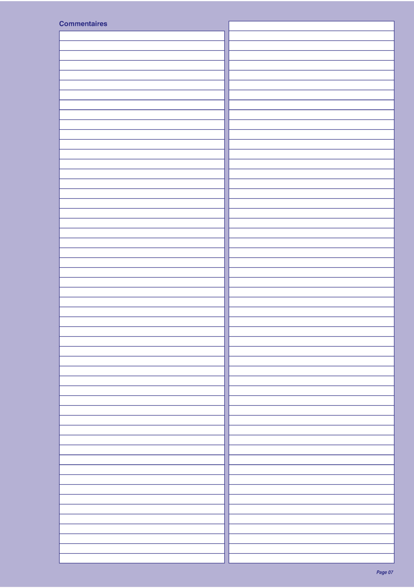 Commentaires