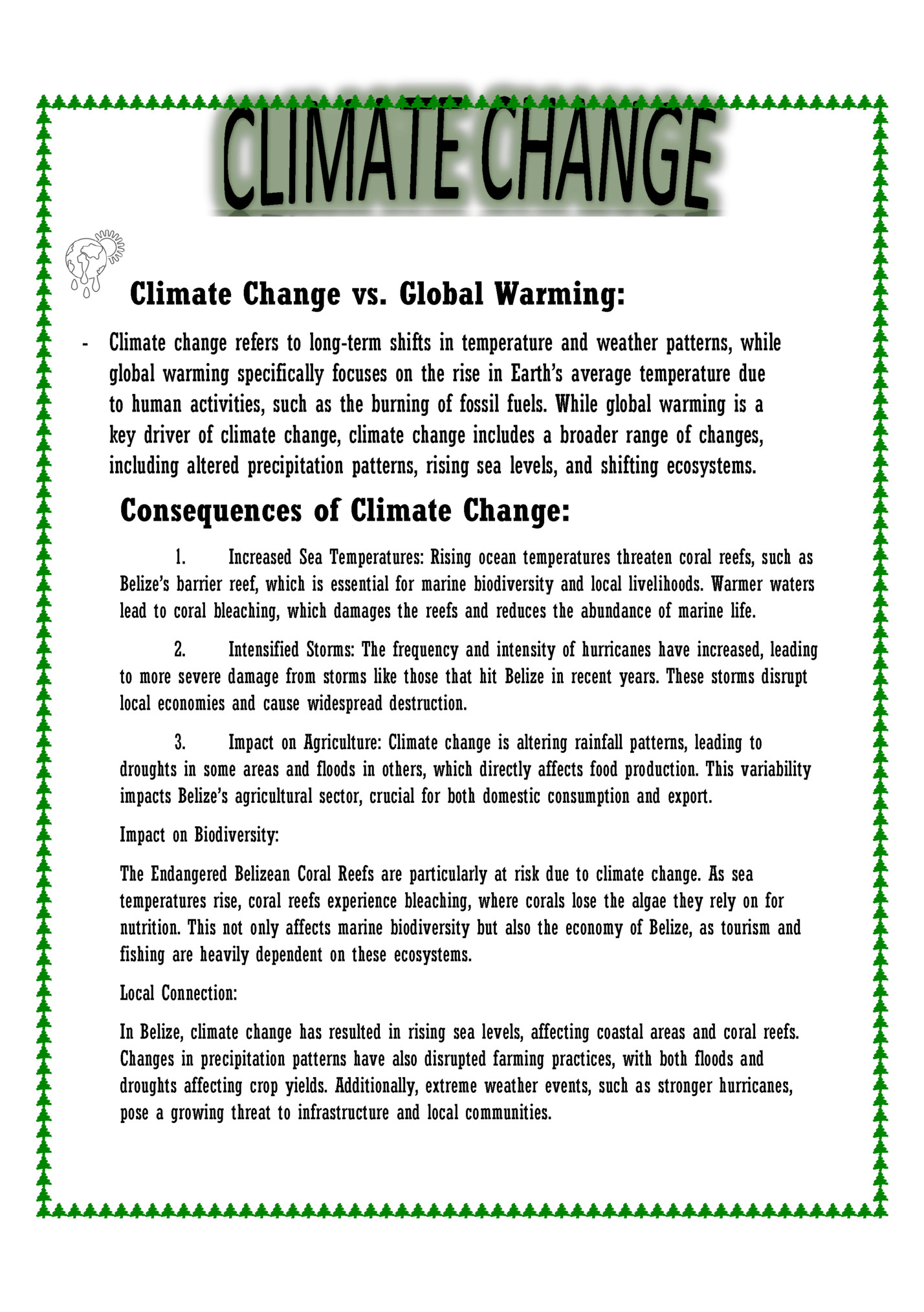 Climate Change vs. Global Warming: