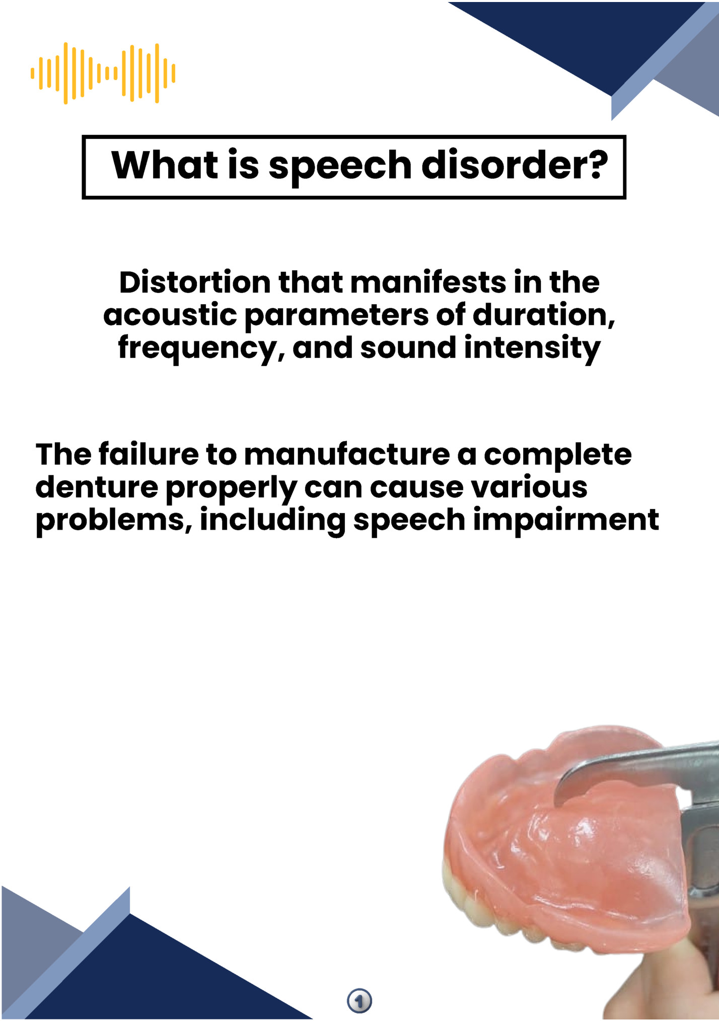 What is speech disorder?