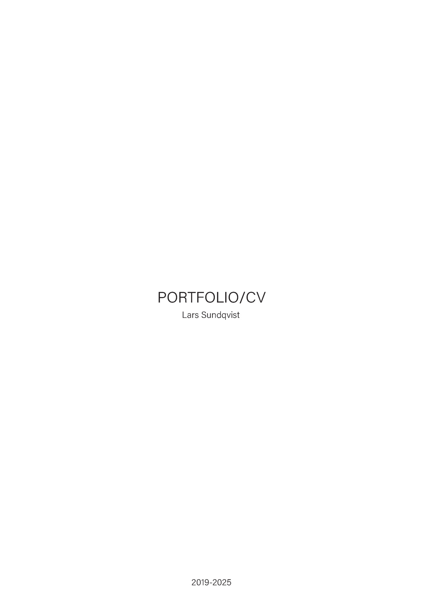PORTFOLIO/CV