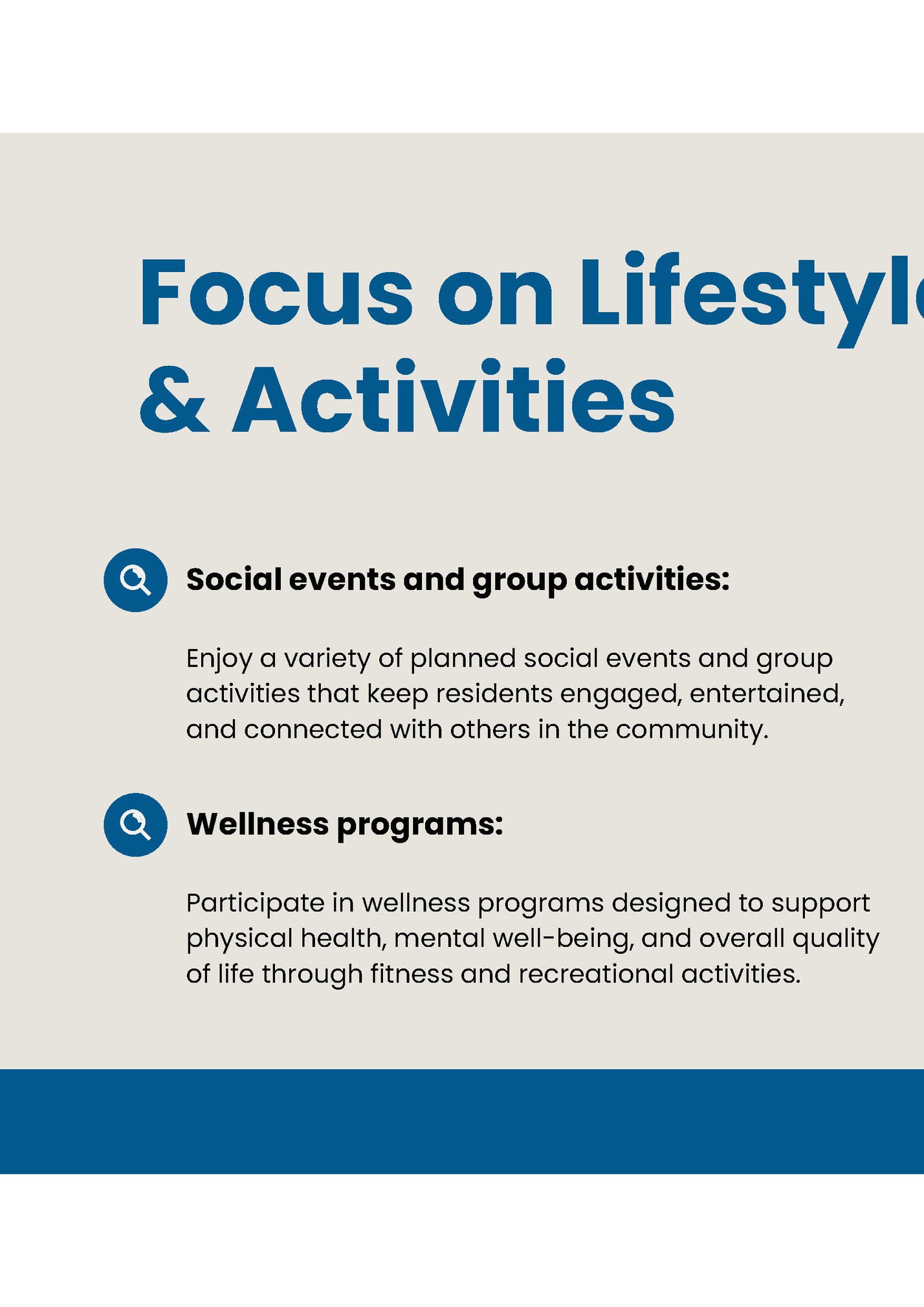 Focus on Lifestyle