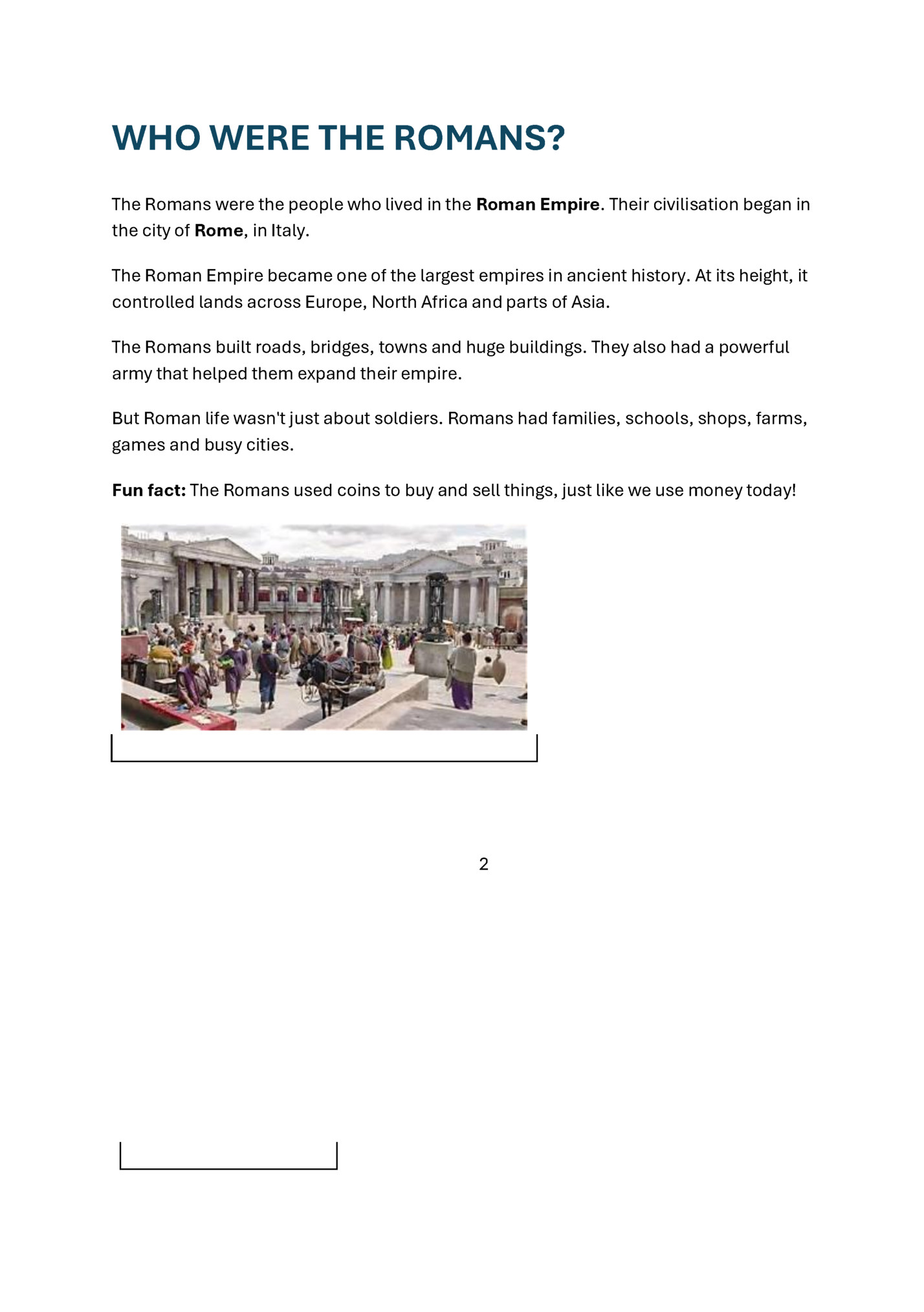 WHO WERE THE ROMANS?