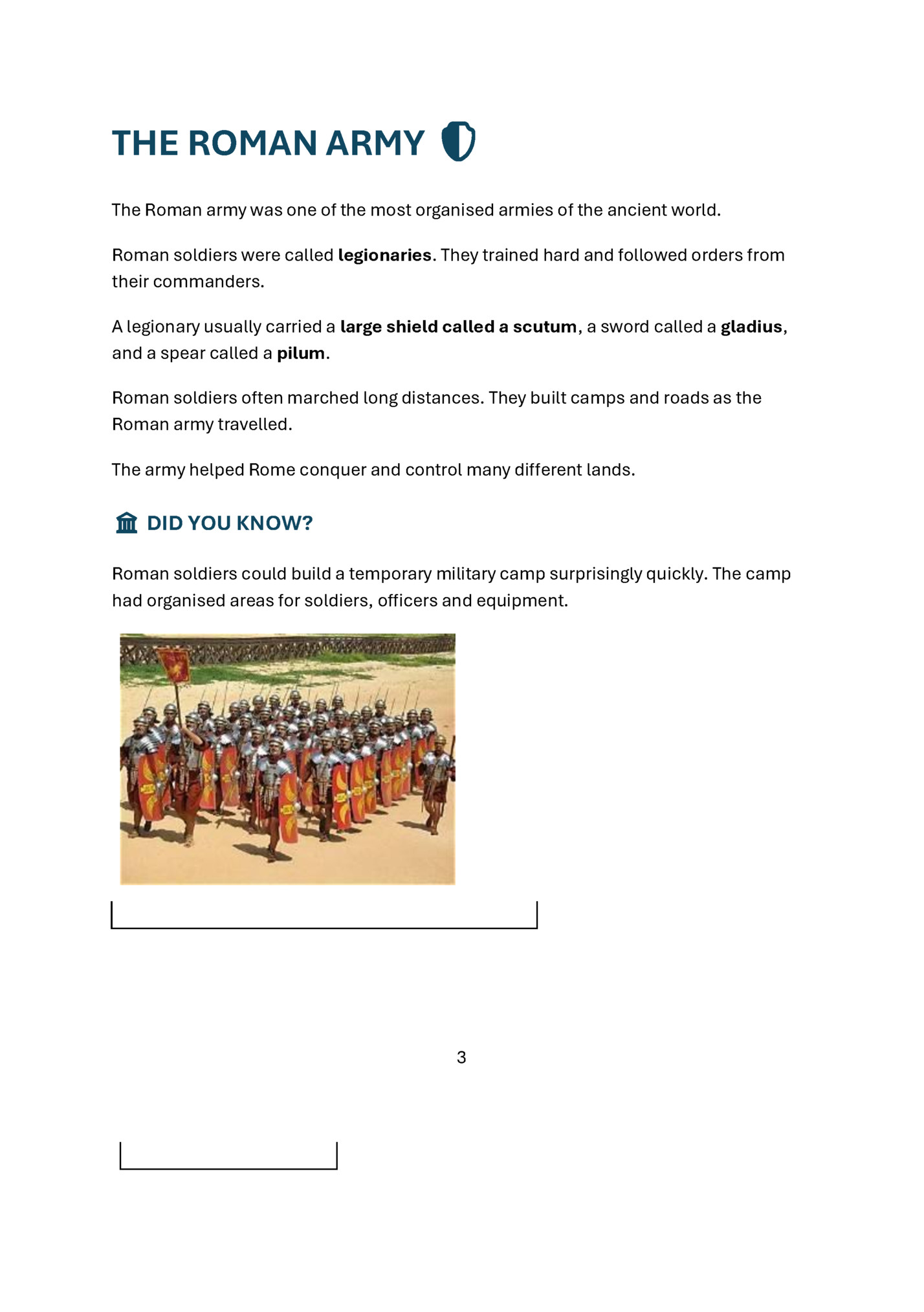 THE ROMAN ARMY 🛡️