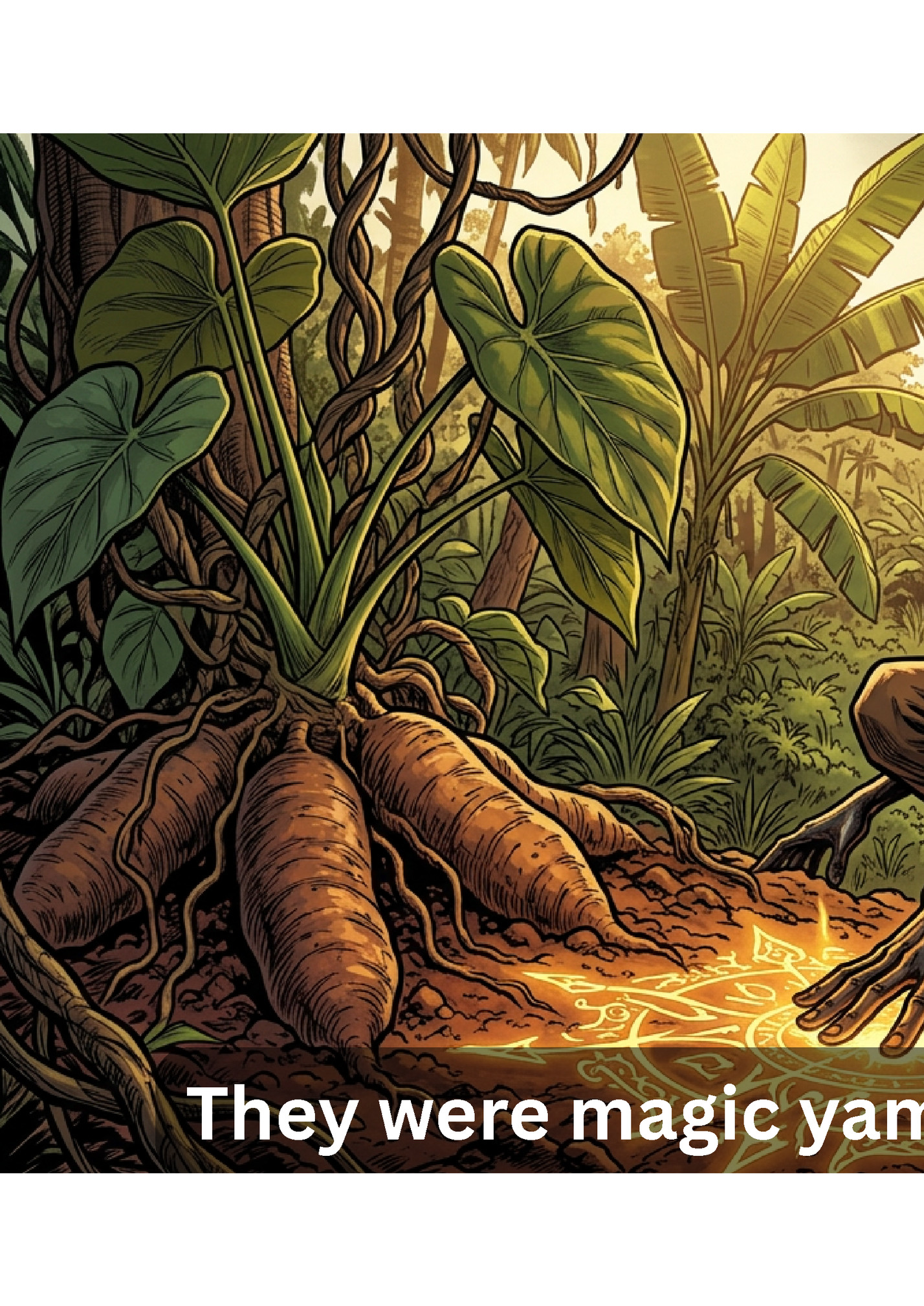 They were magic yams. They were magic yams.