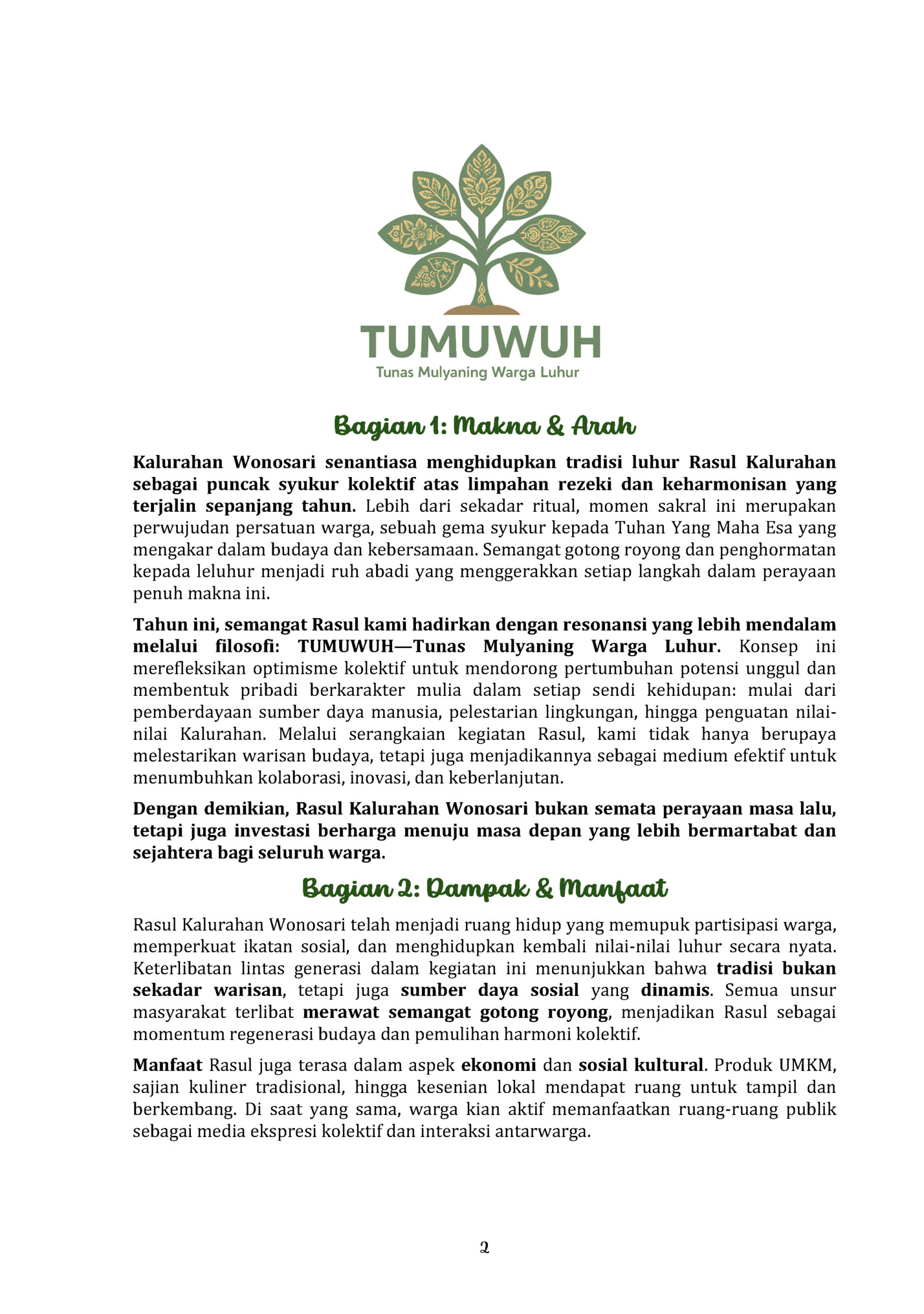 Bagian 1: Makna & Arah