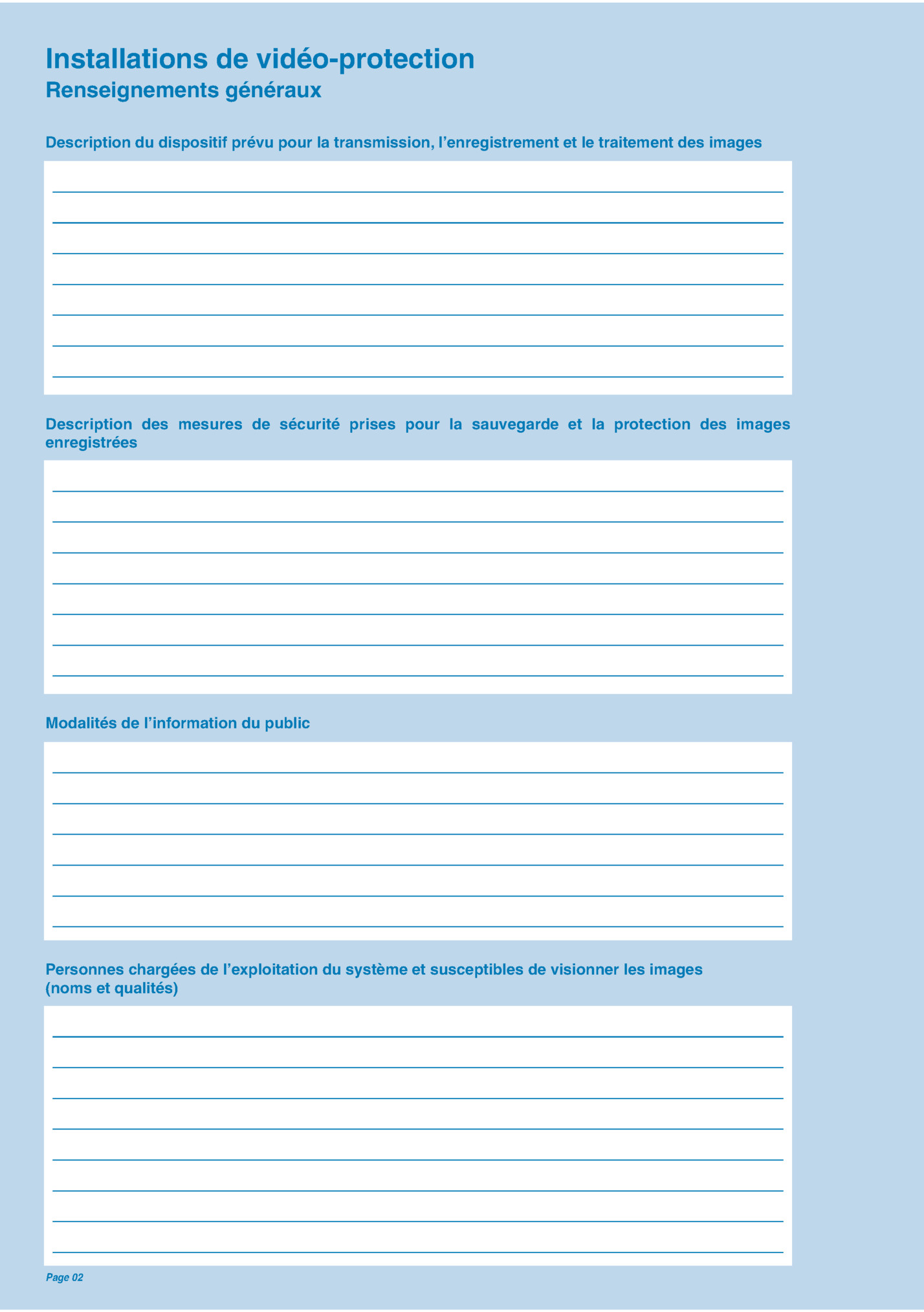 Installations de vidéo-protection