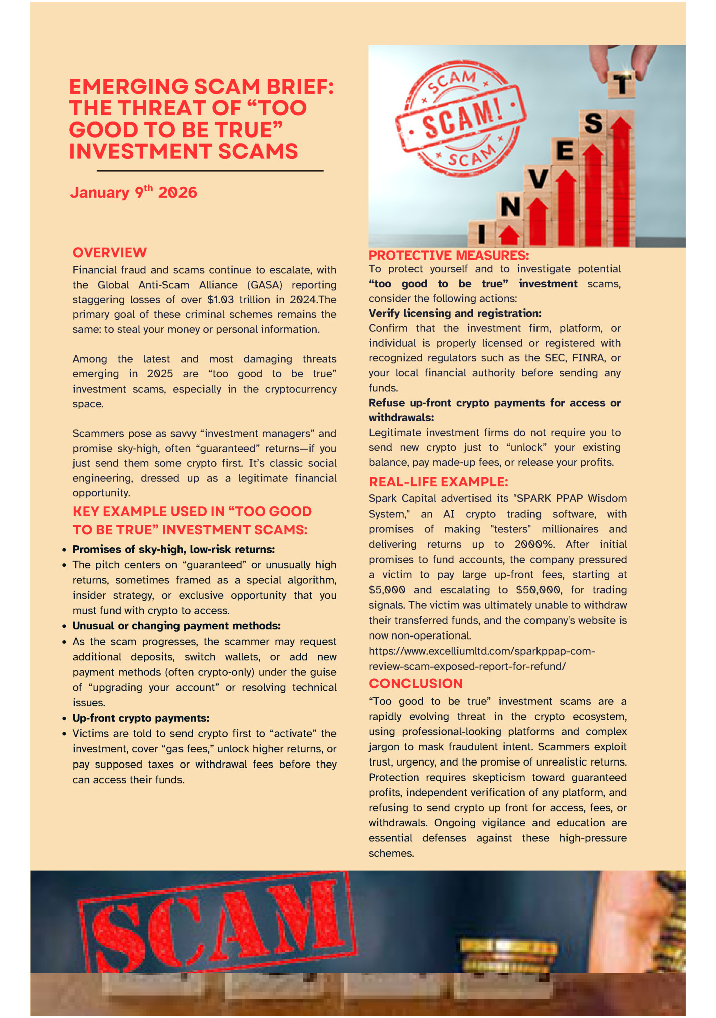EMERGING SCAM BRIEF: