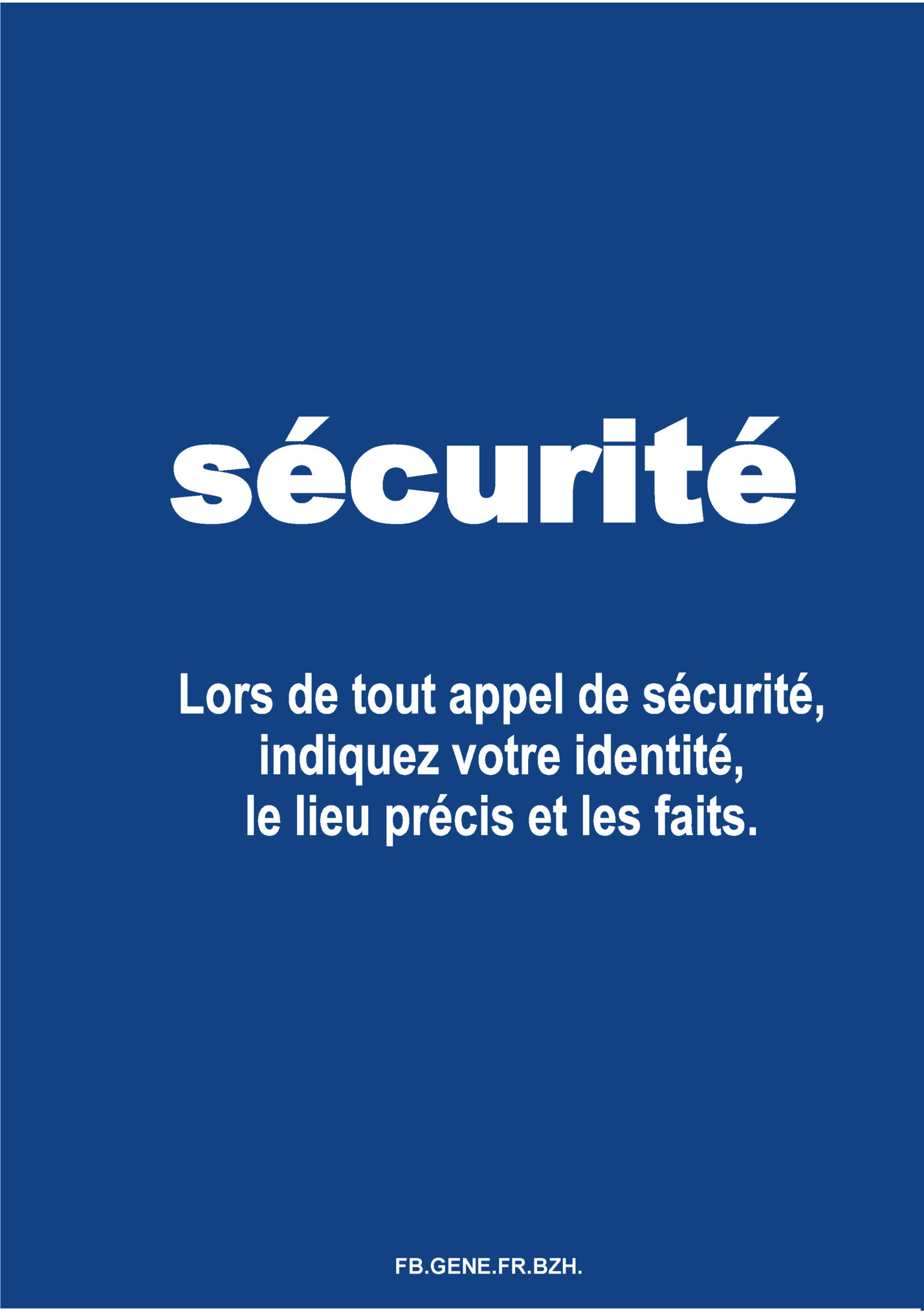 sécurité