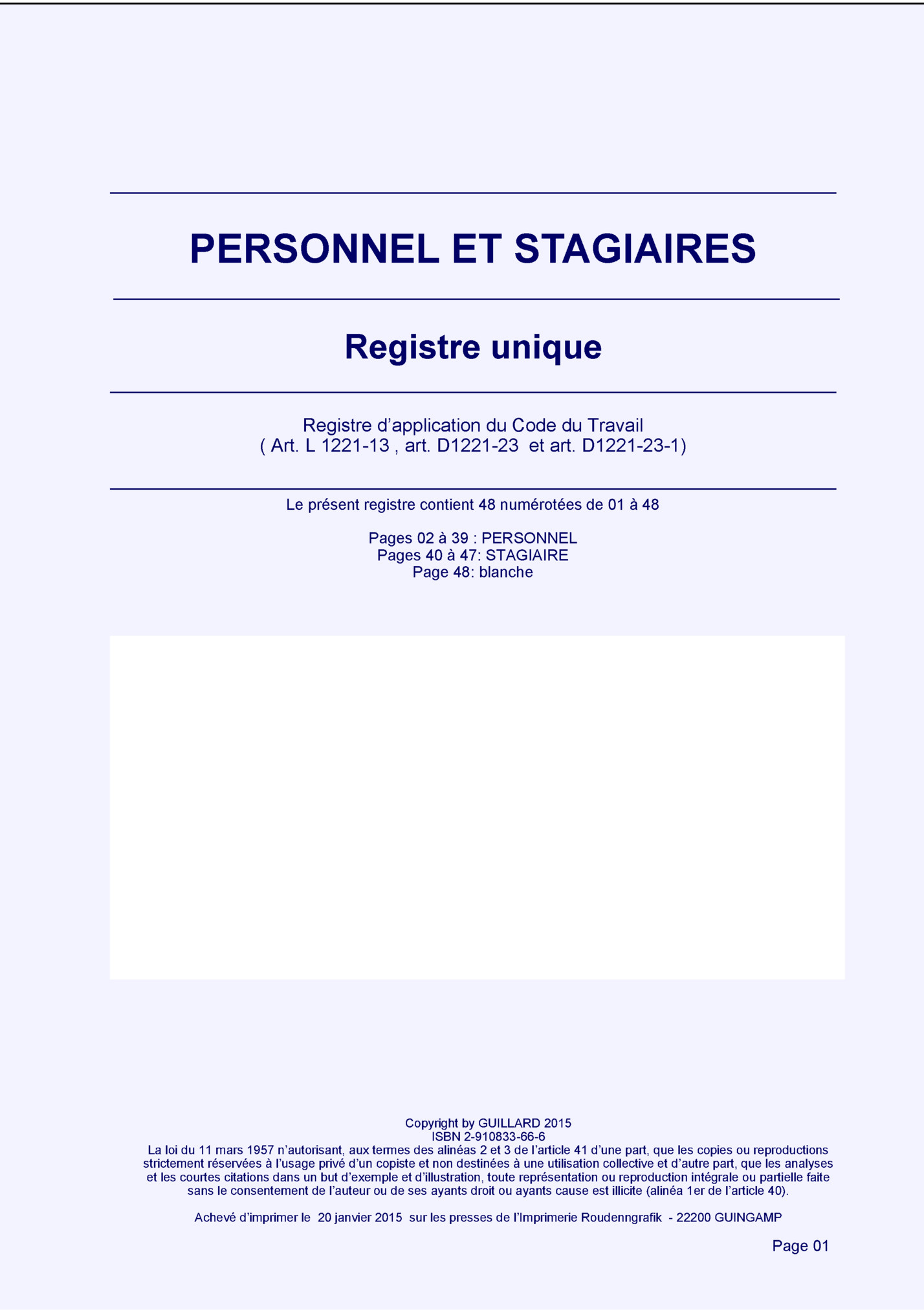 PERSONNEL ET STAGIAIRES