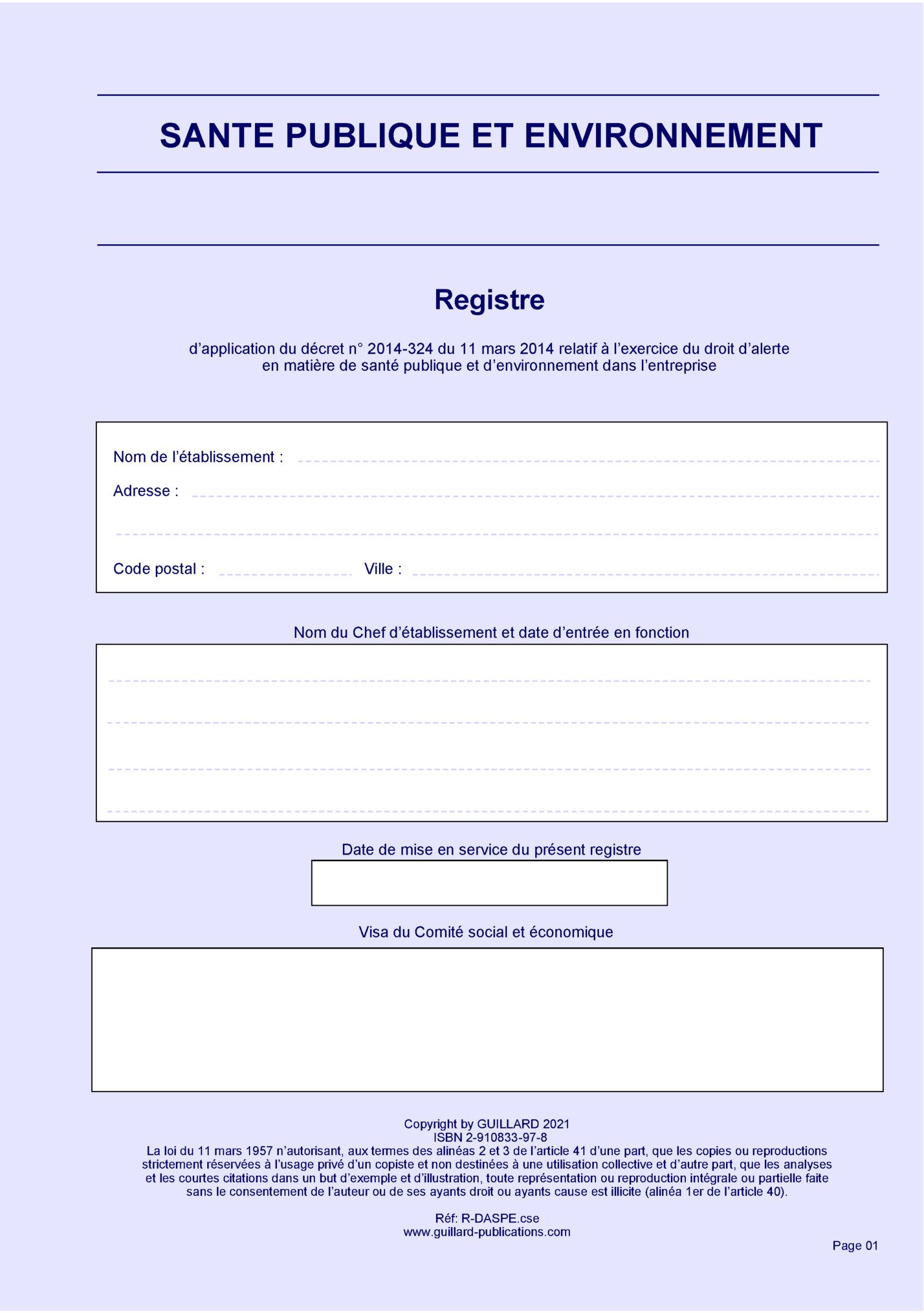 SANTE PUBLIQUE ET ENVIRONNEMENT