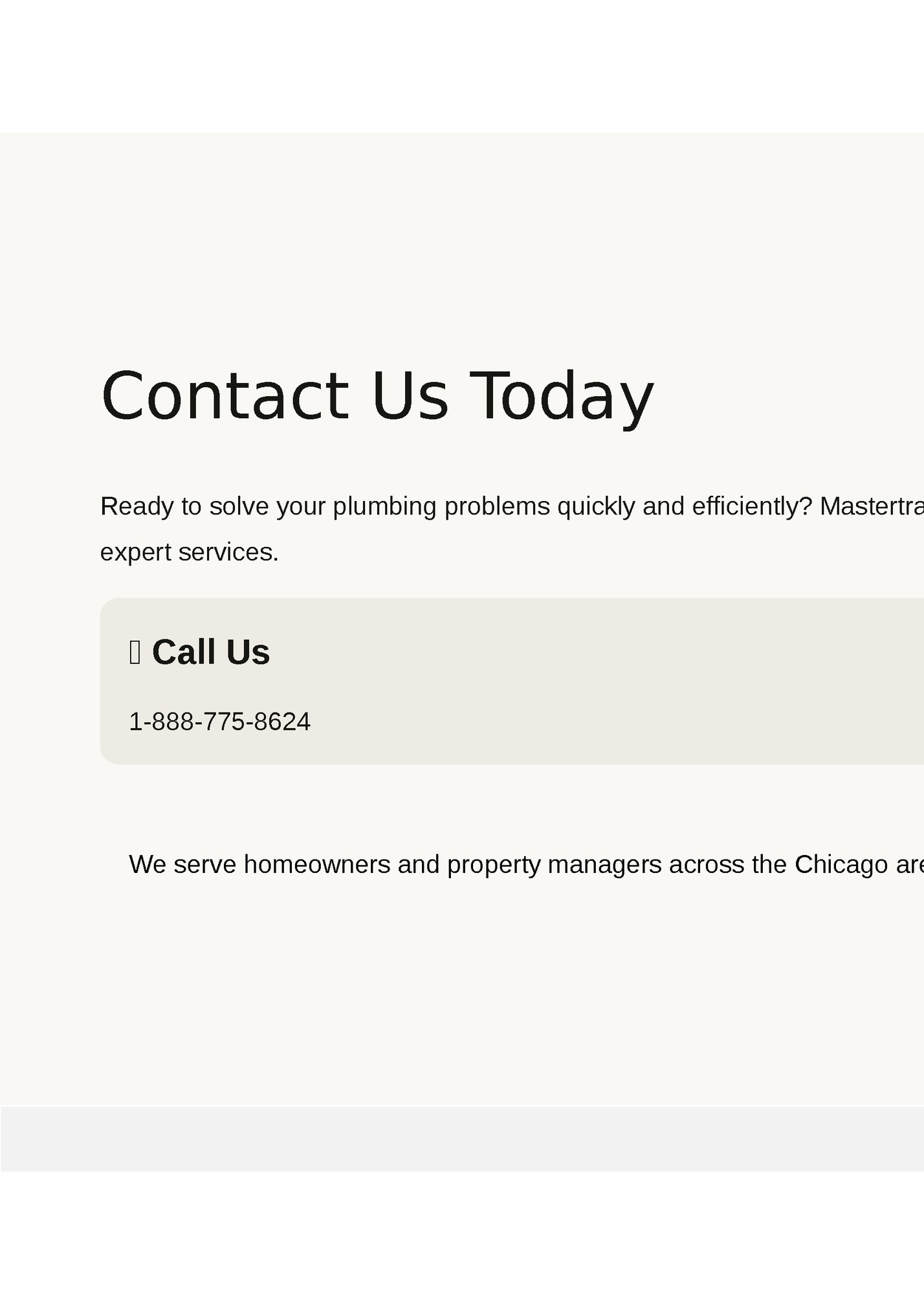Contact Us Today