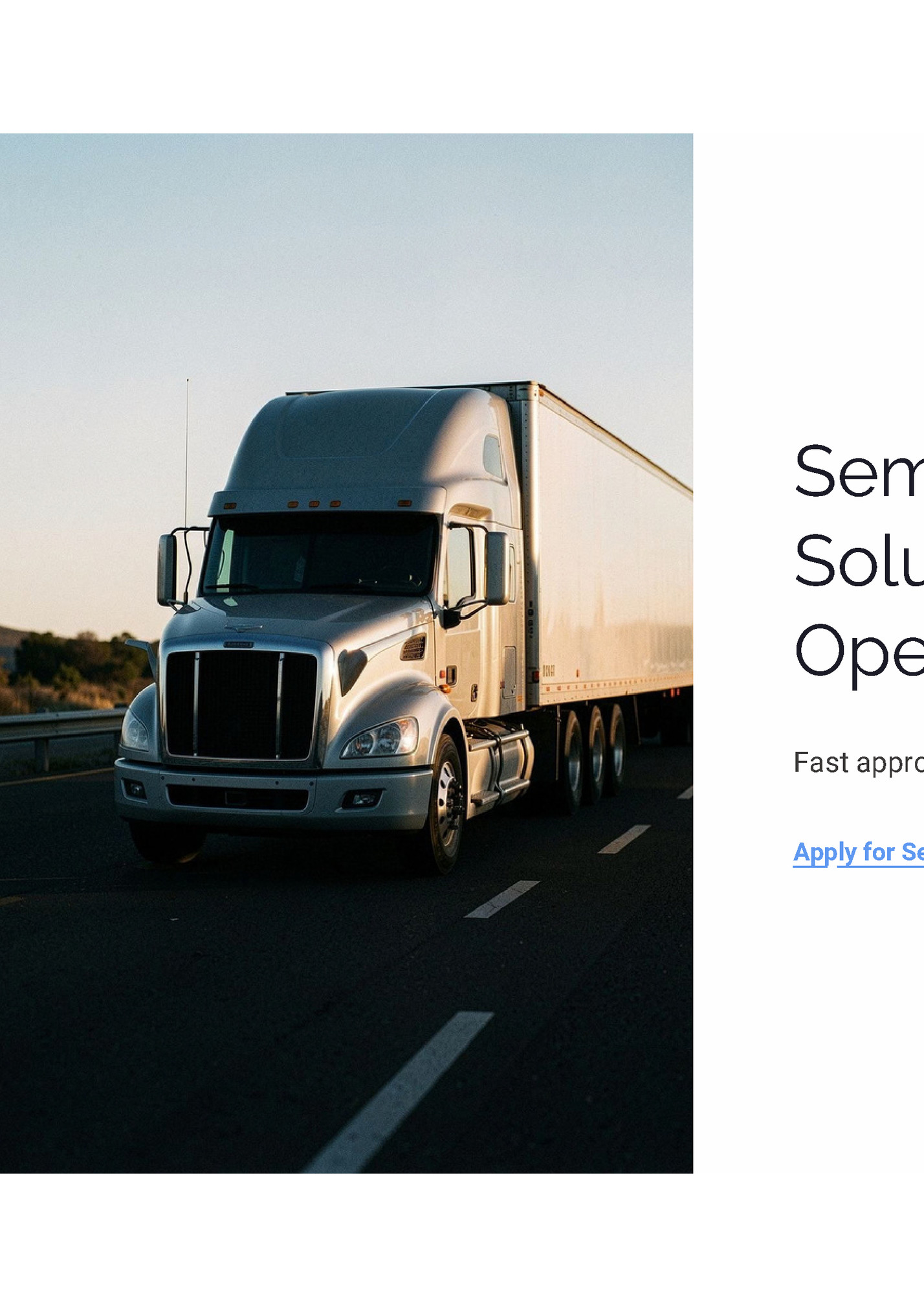Semi Truck Financing