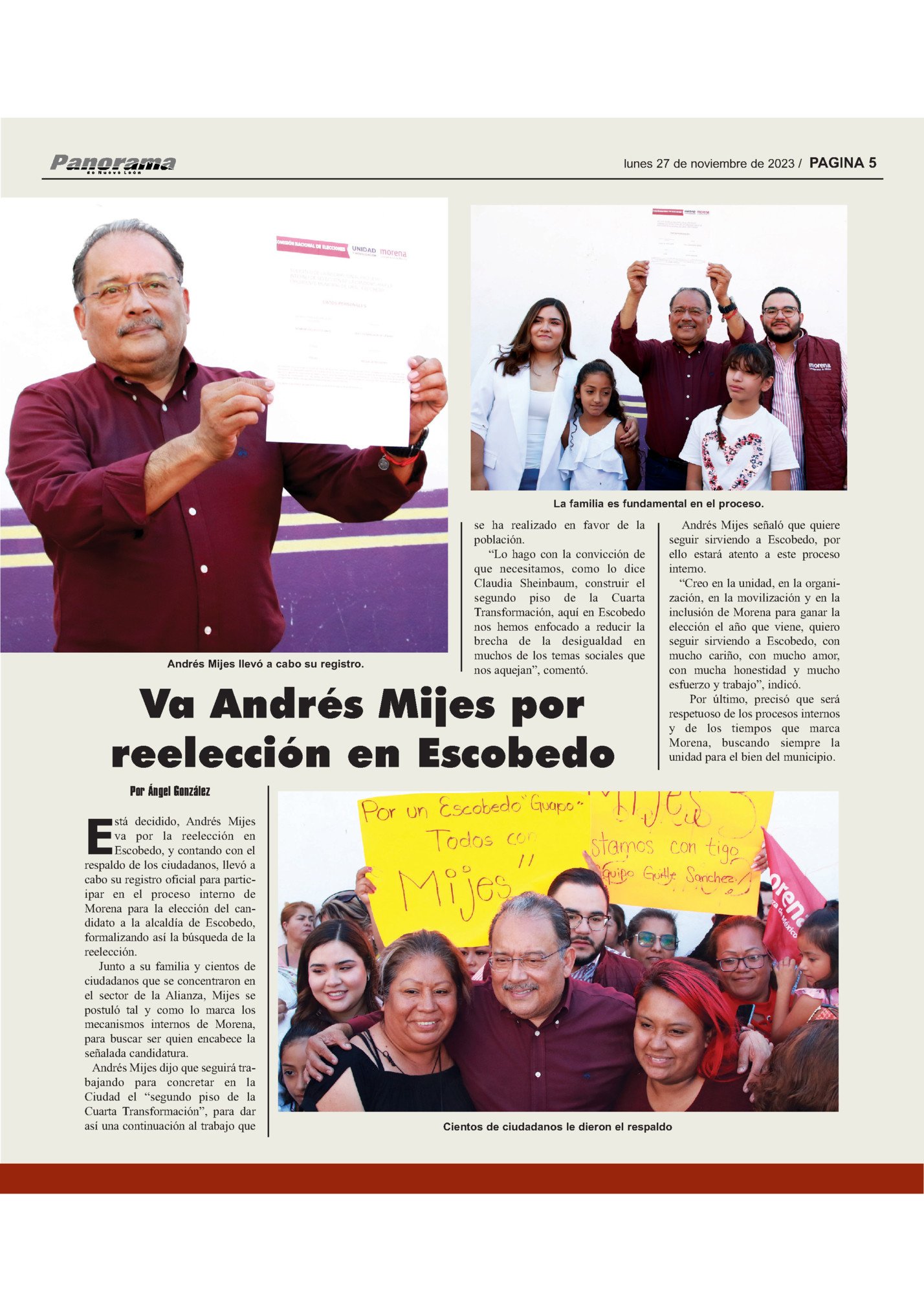 lunes 27 de noviembre de 2023 / PAGINA 5