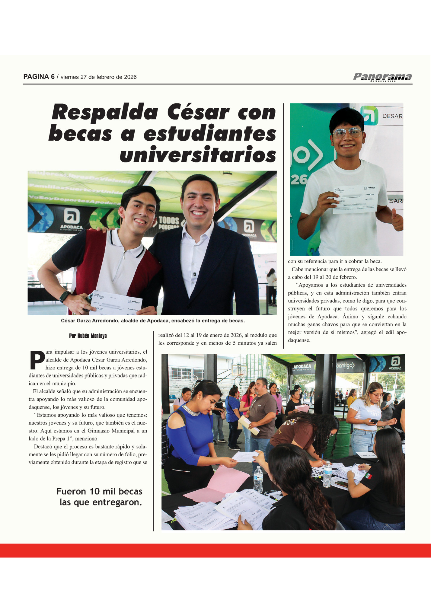 PAGINA 6 / viernes 27 de febrero de 2026 PAGINA 6 / viernes 27 de febrero de 2026