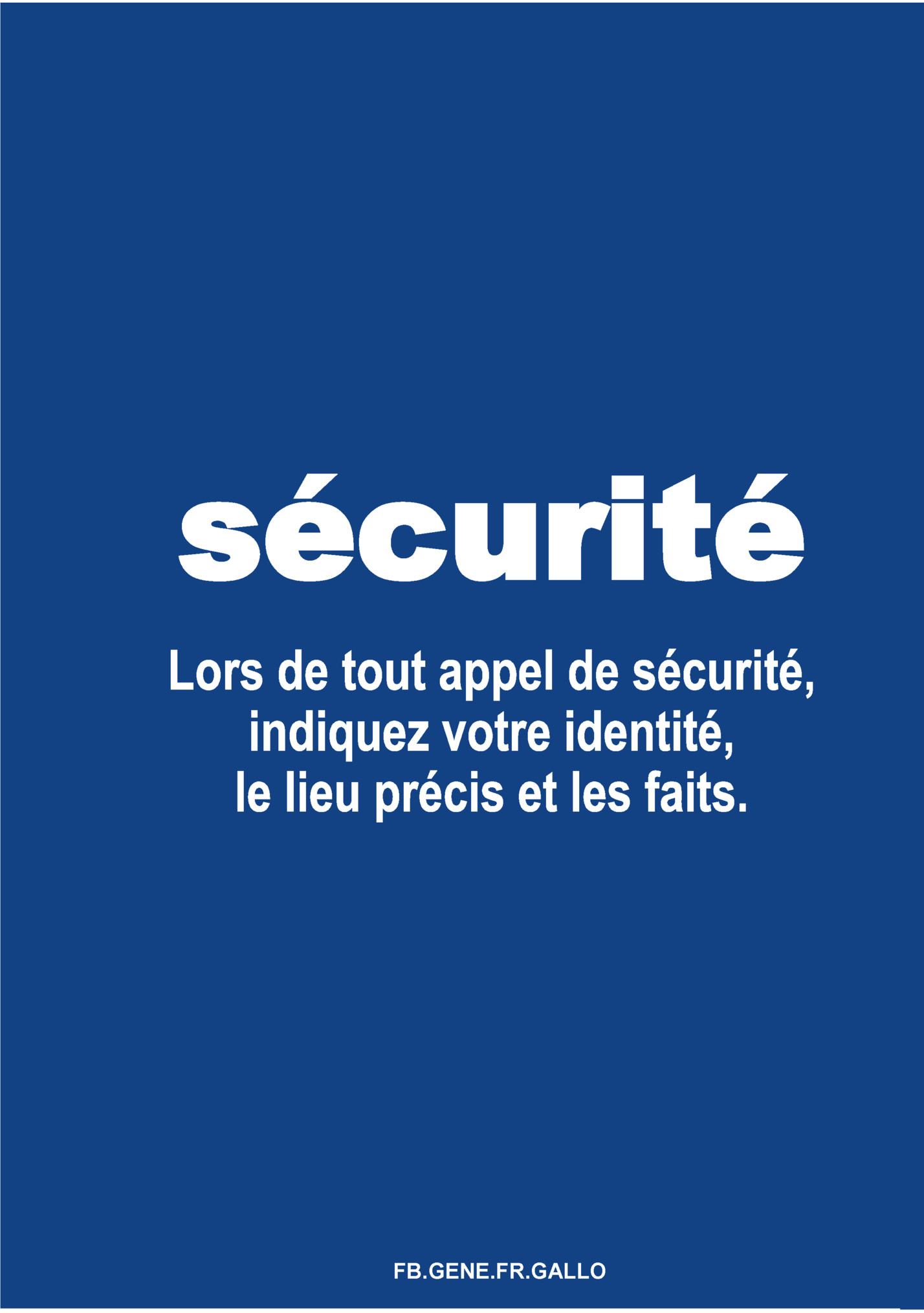 sécurité