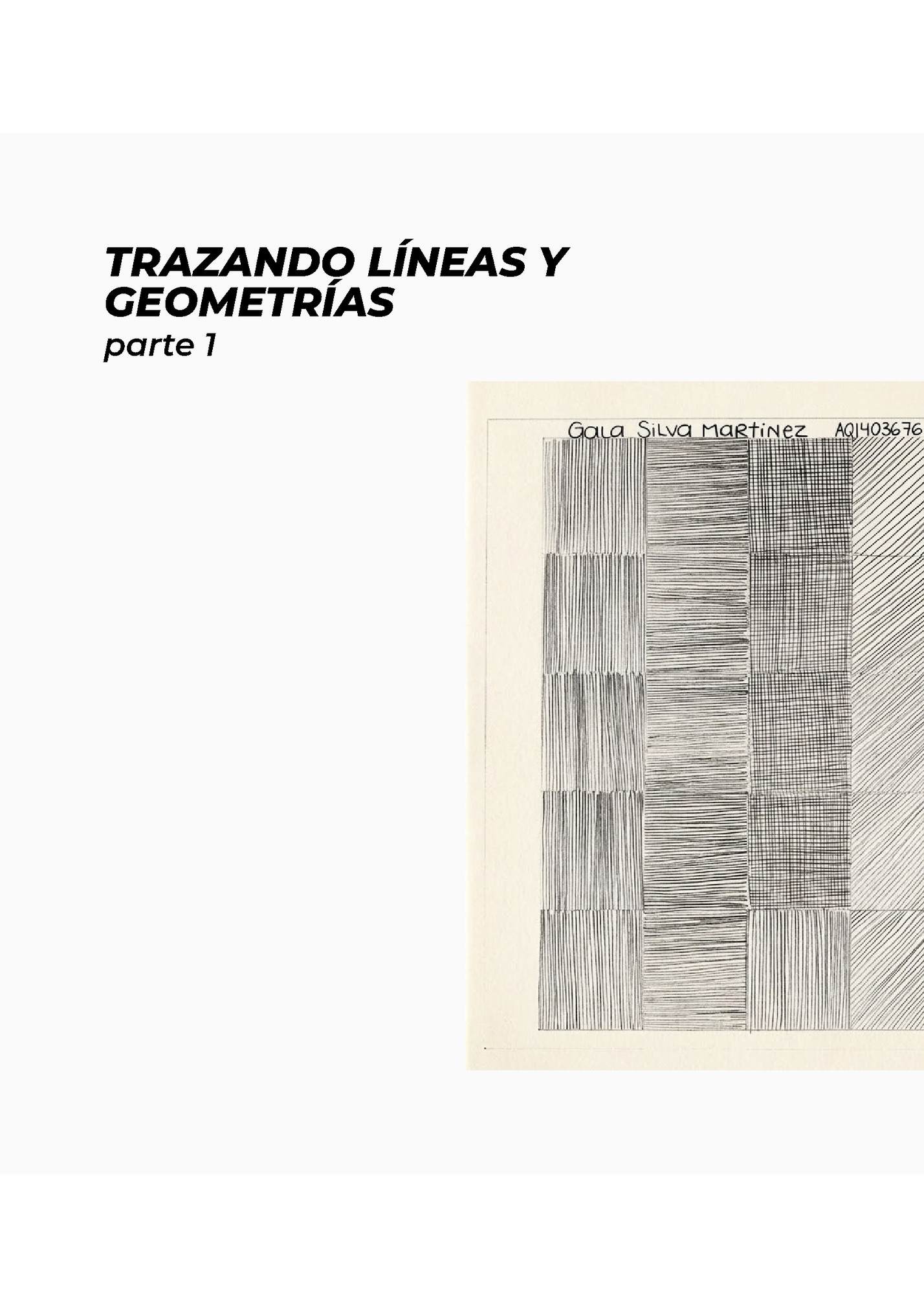 TRAZANDO LÍNEAS Y
