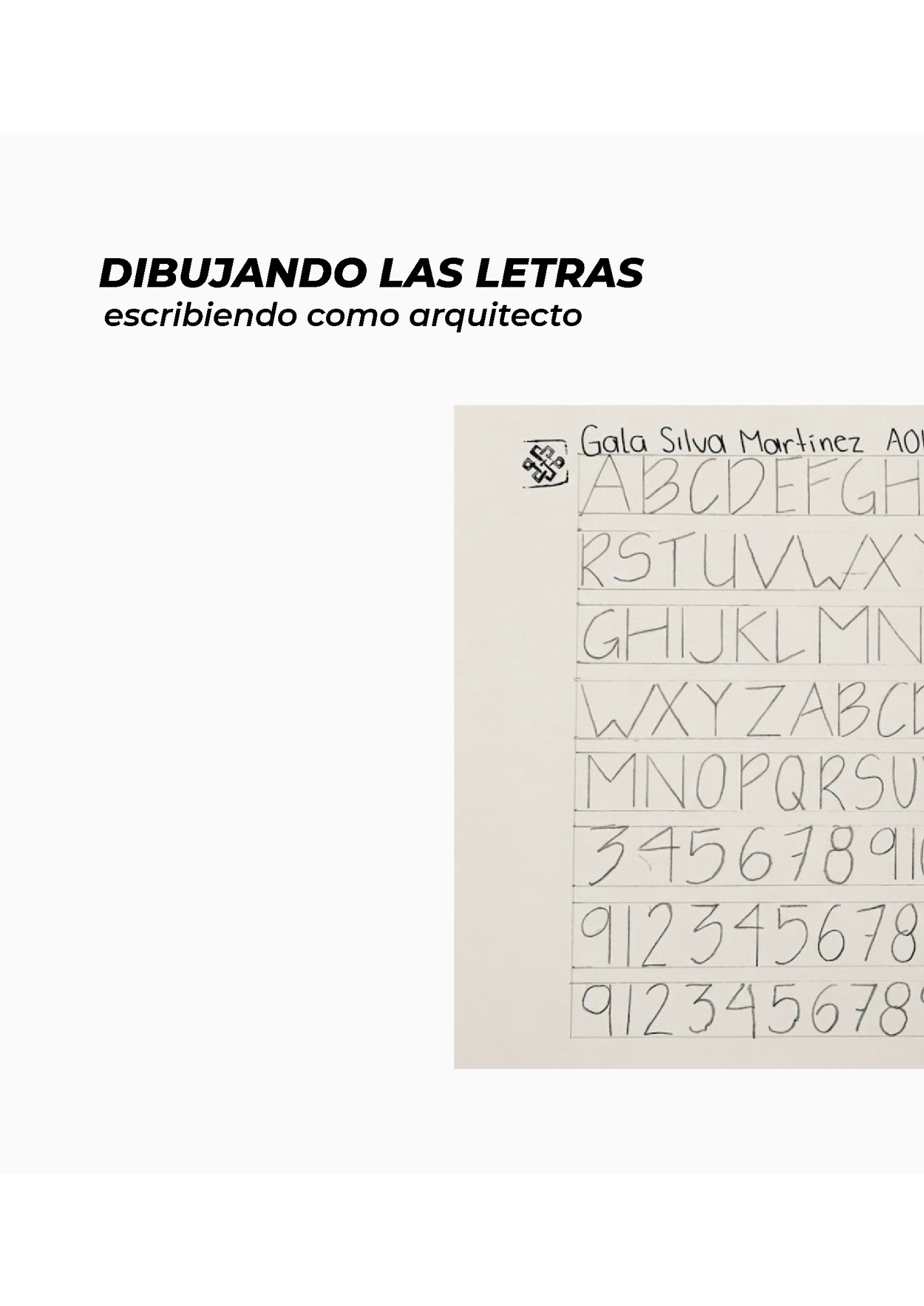 DIBUJANDO LAS LETRAS