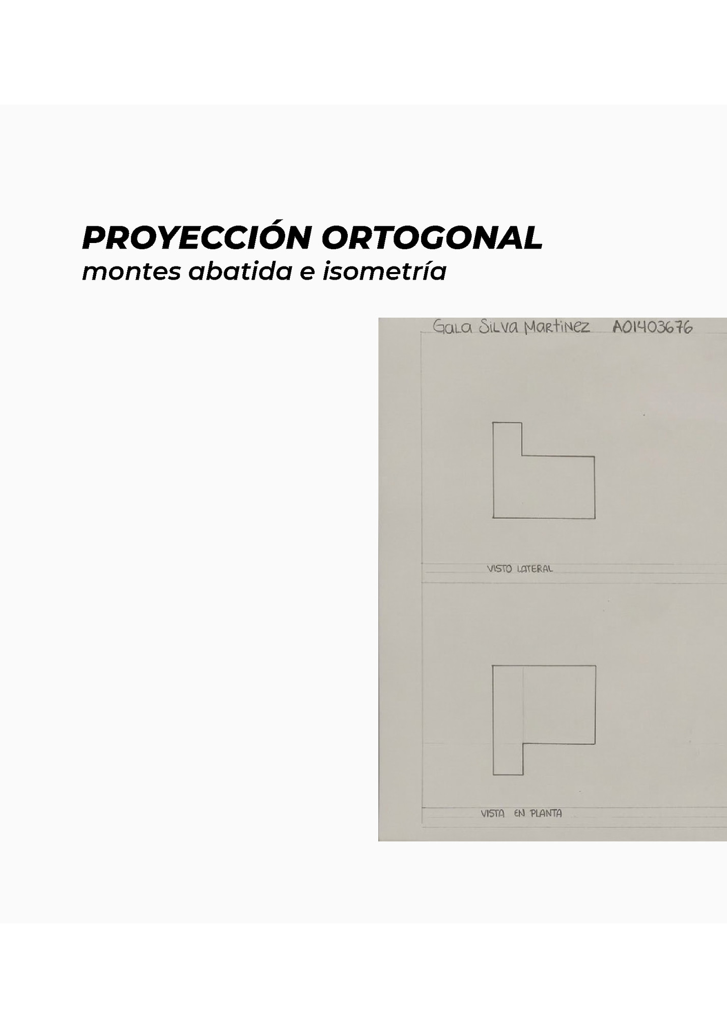 PROYECCIÓN ORTOGONAL