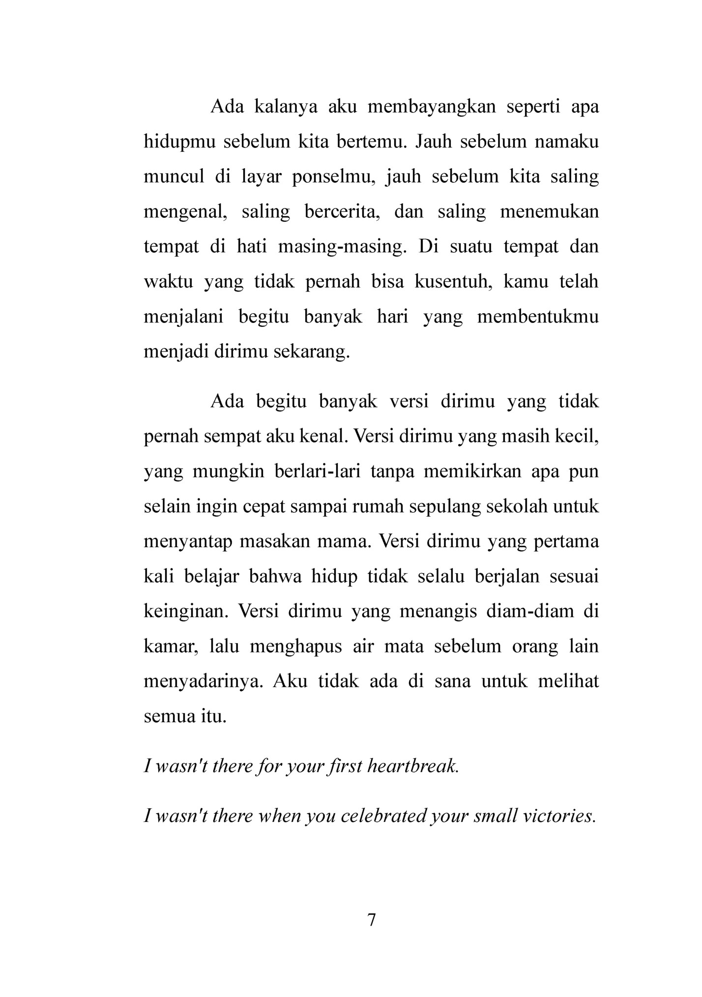 Ada kalanya aku membayangkan seperti apa