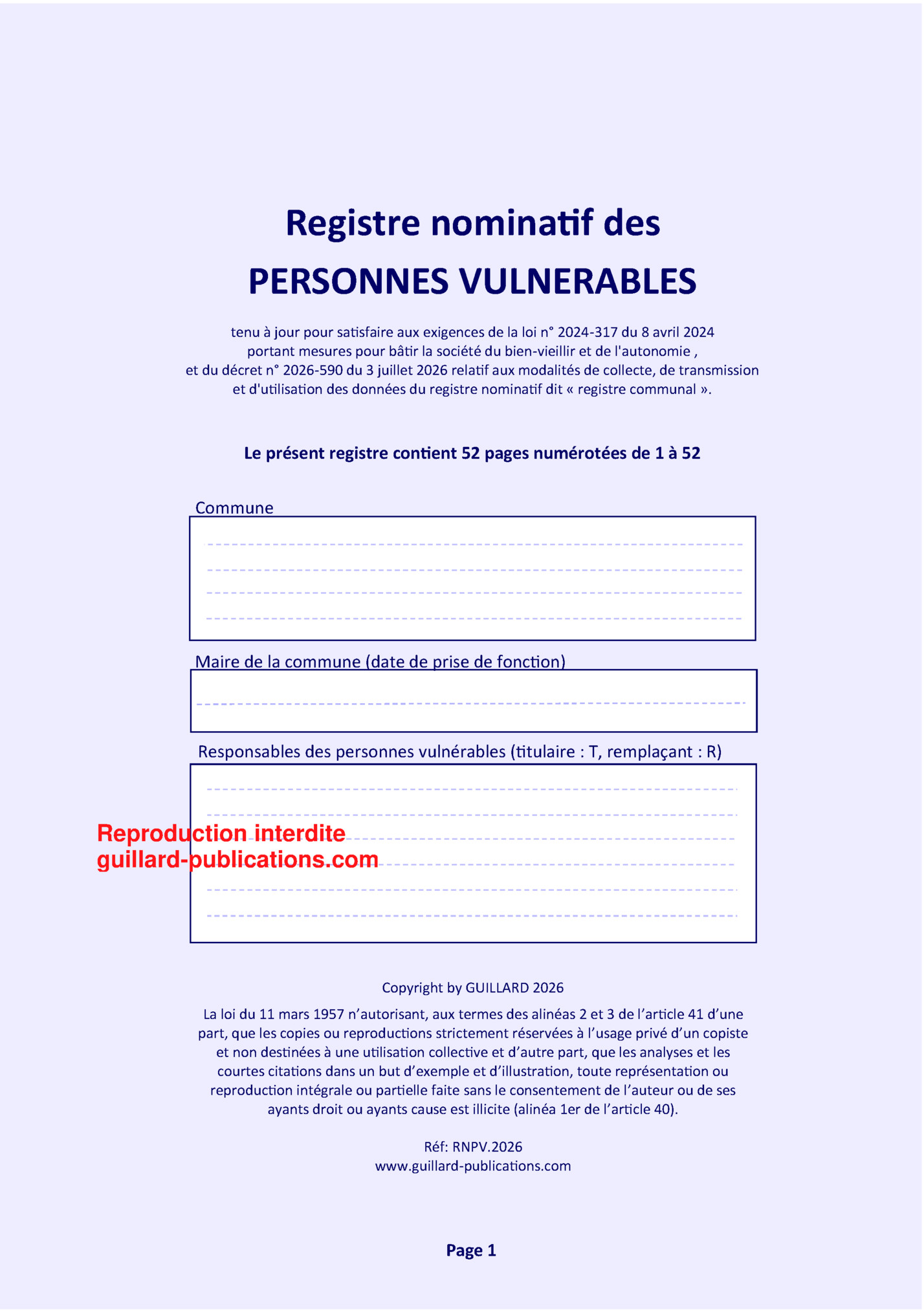Registre nominatif des