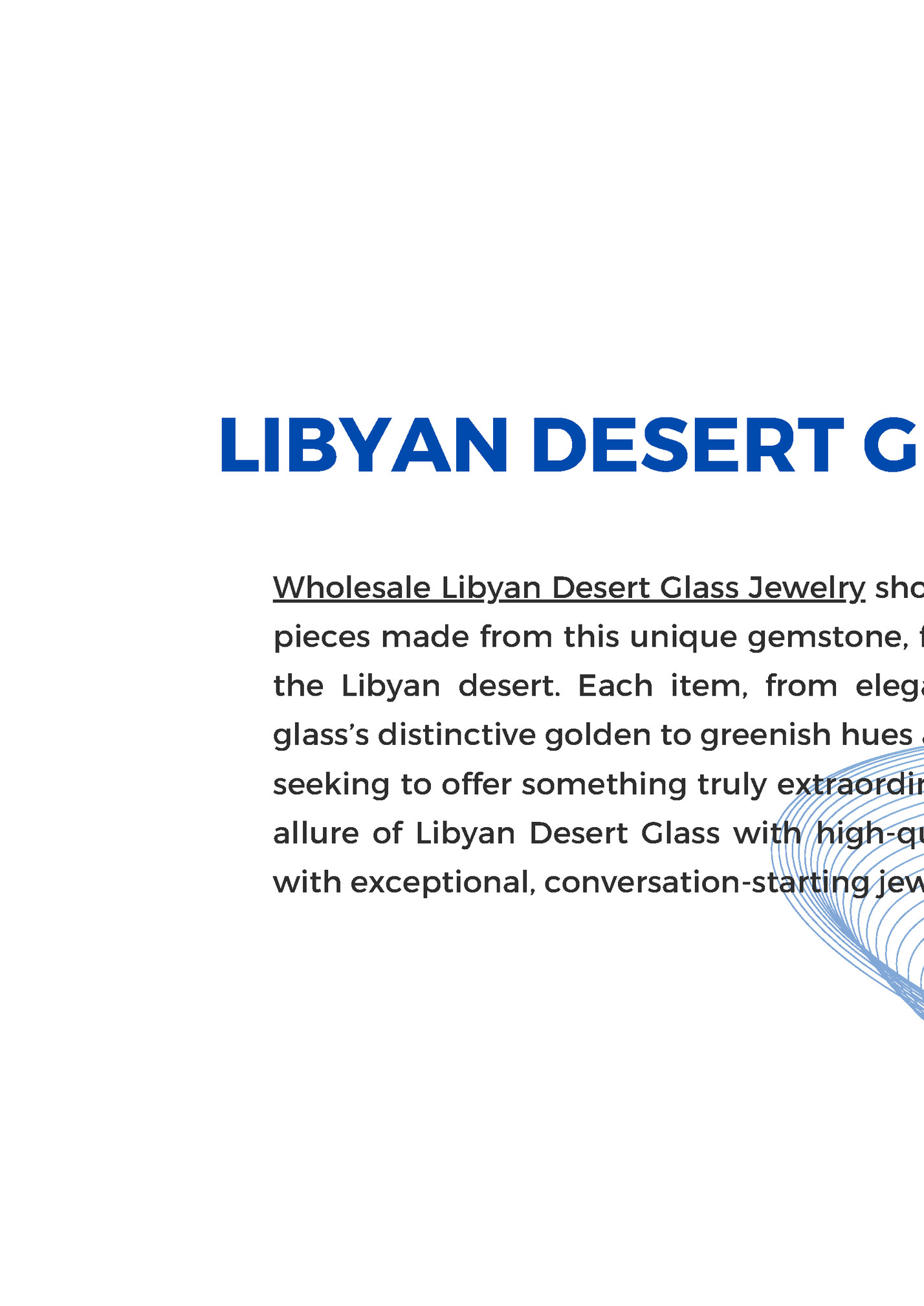 LIBYAN DESERT GLASS JEWELRY