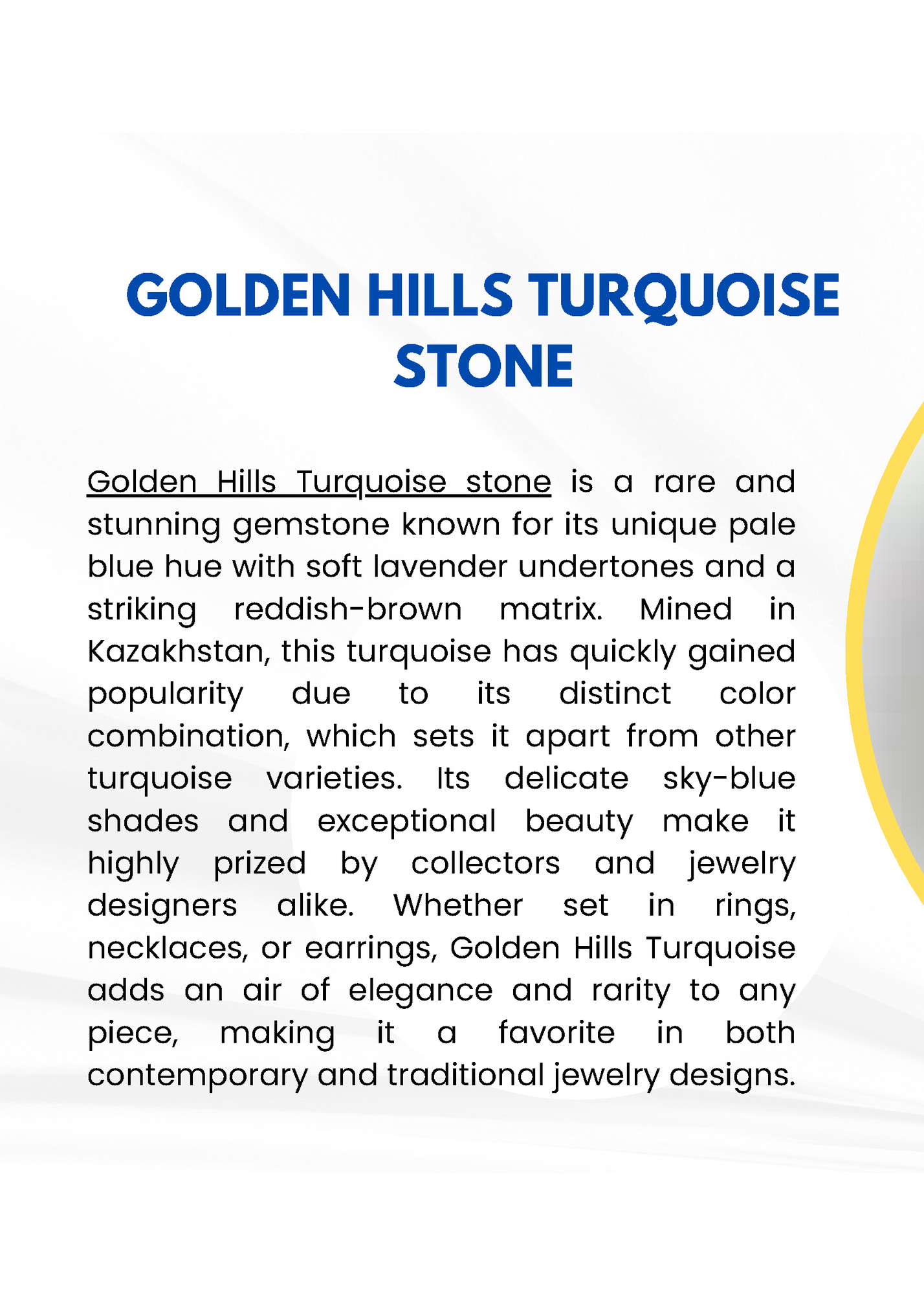 GOLDEN HILLS TURQUOISE