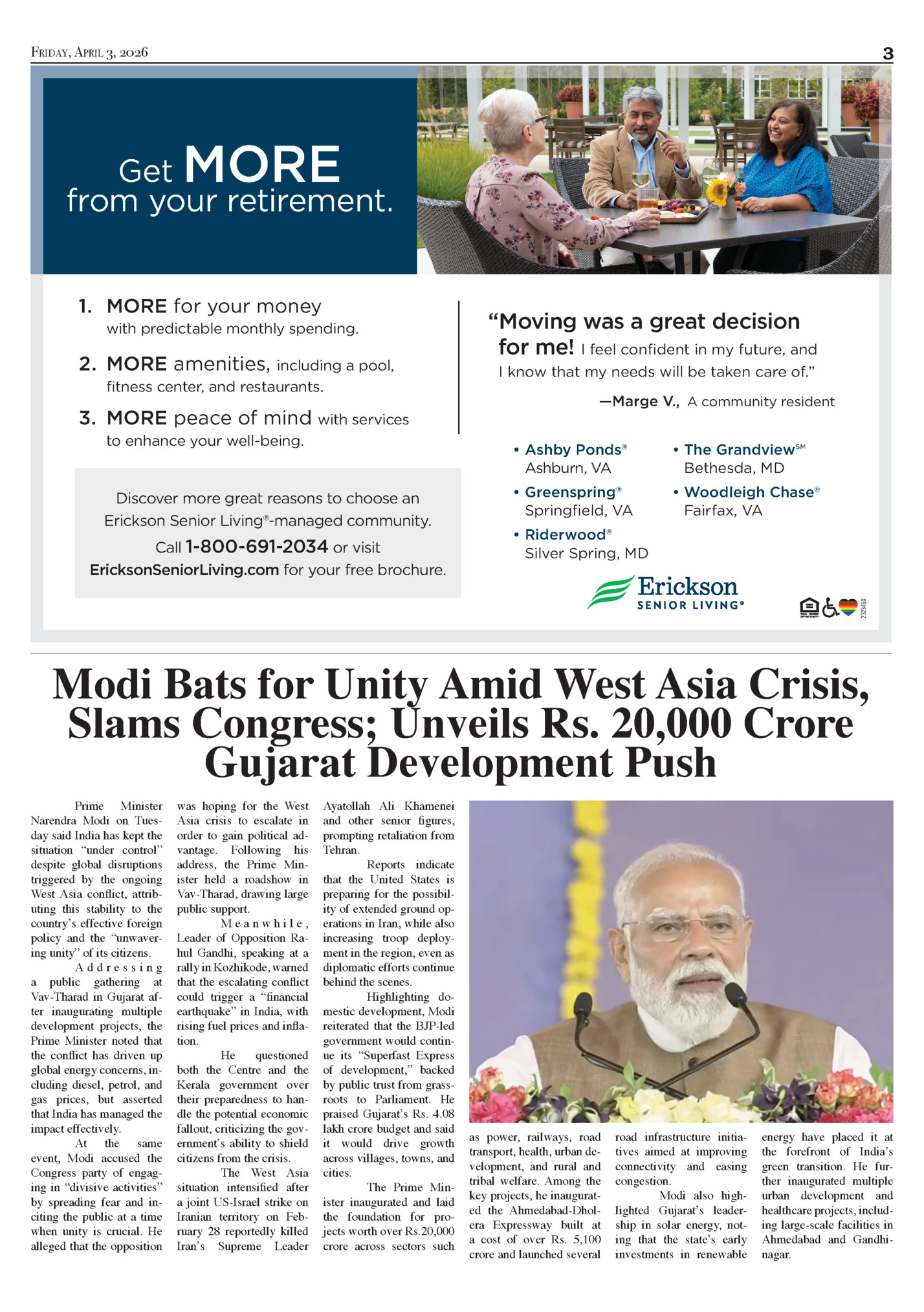 FRIDAY, APRIL 3, 2026