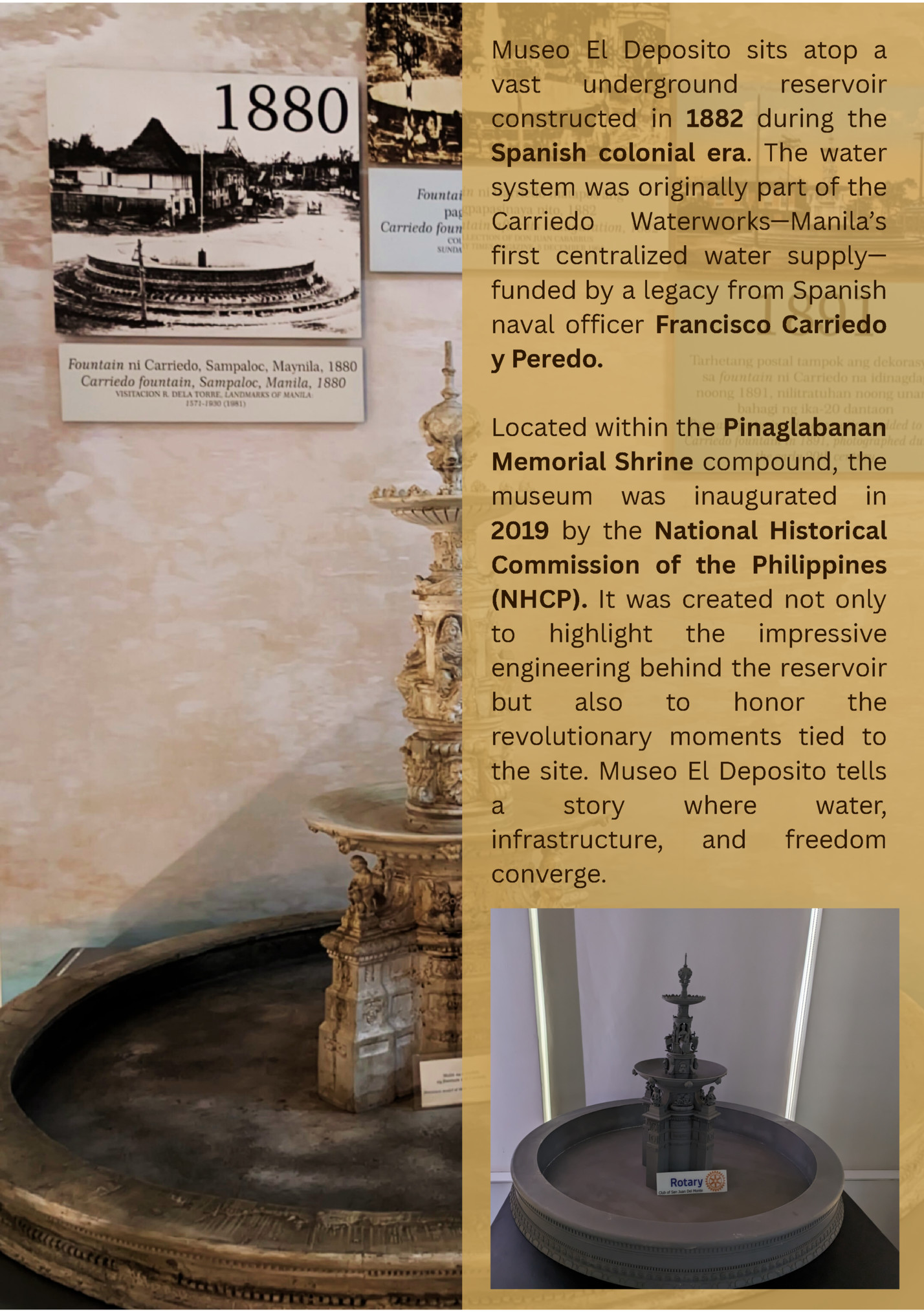 Museo El Deposito sits atop a