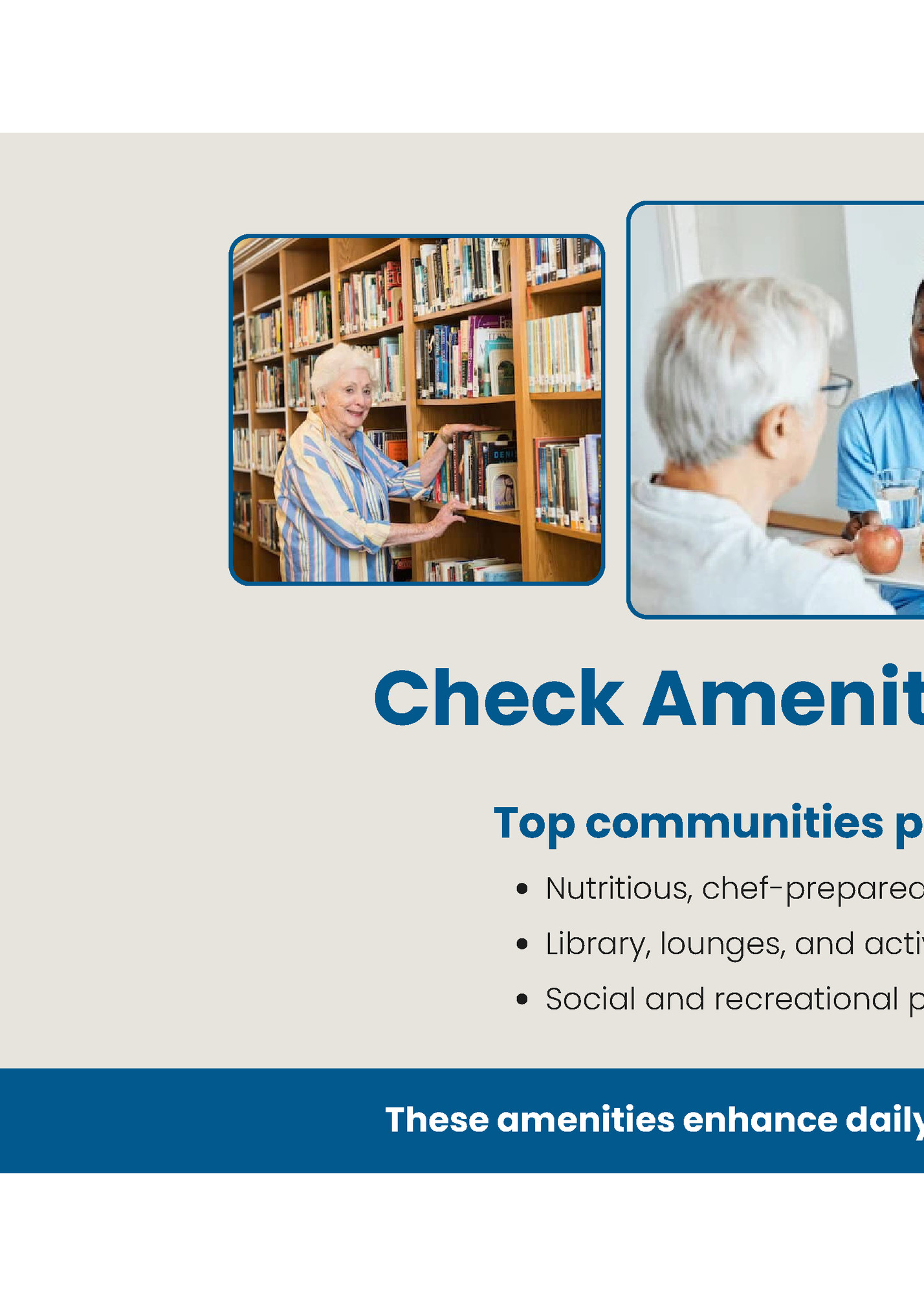 Check Amenities & Services