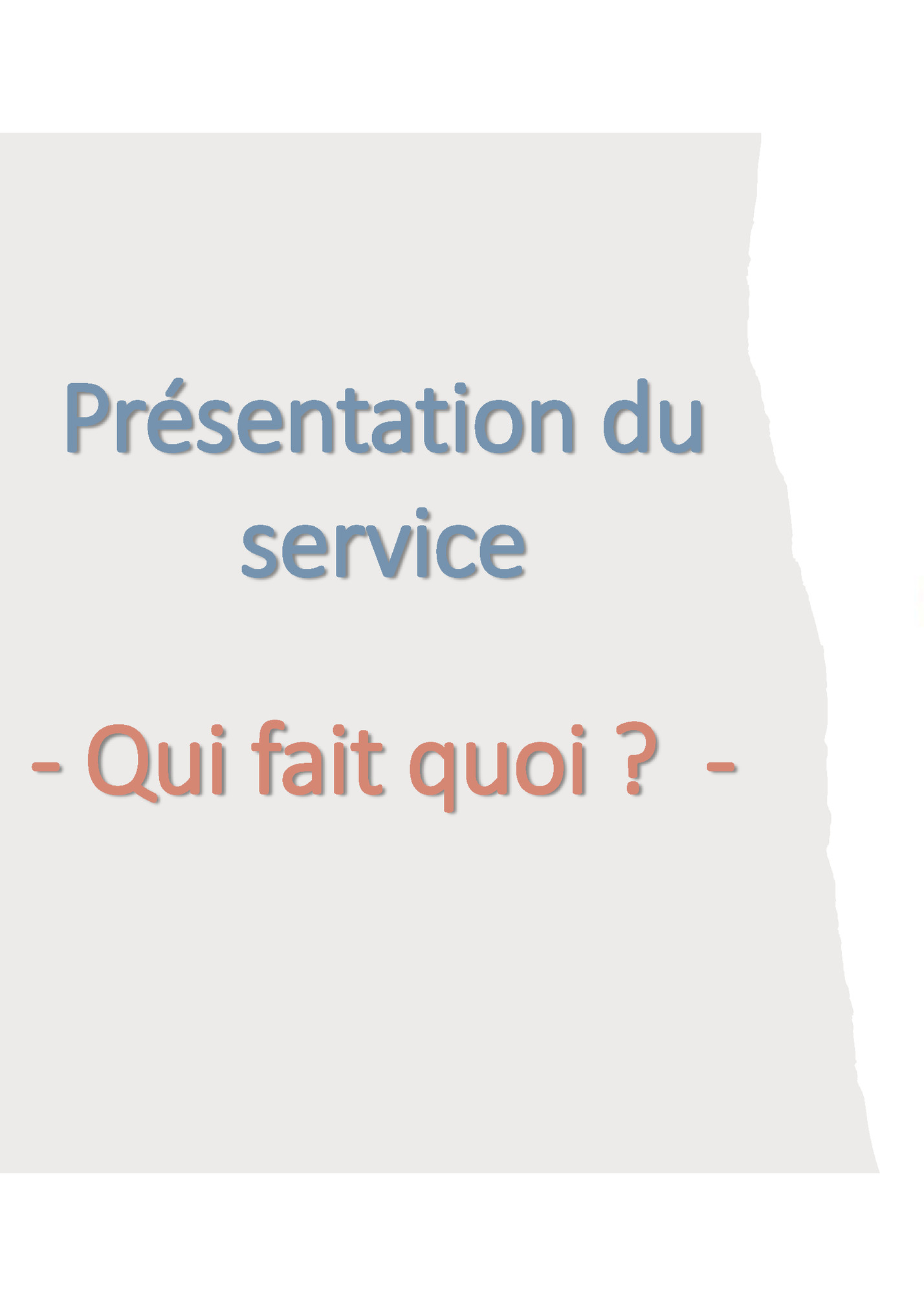 Présentation du