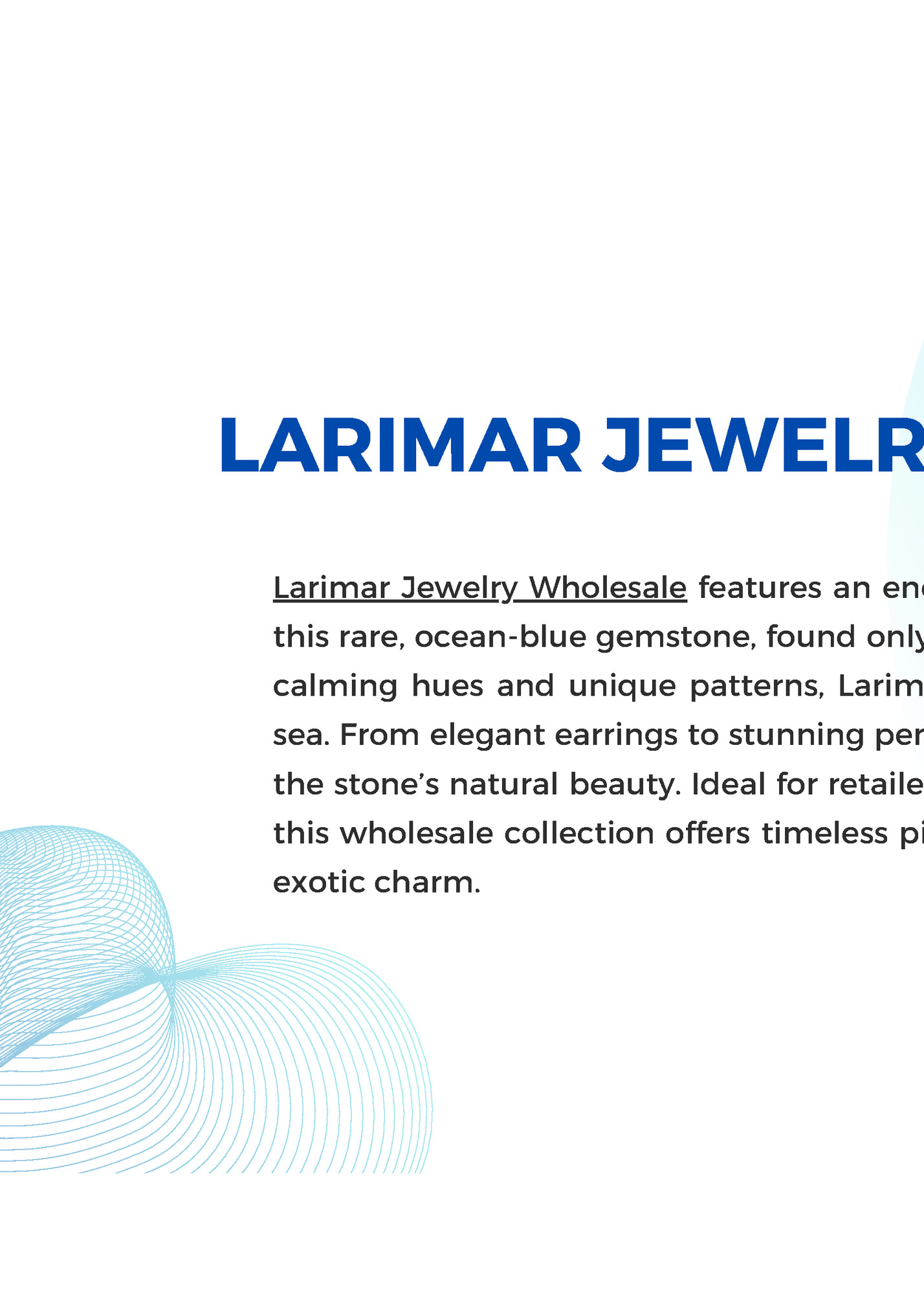 LARIMAR JEWELRY