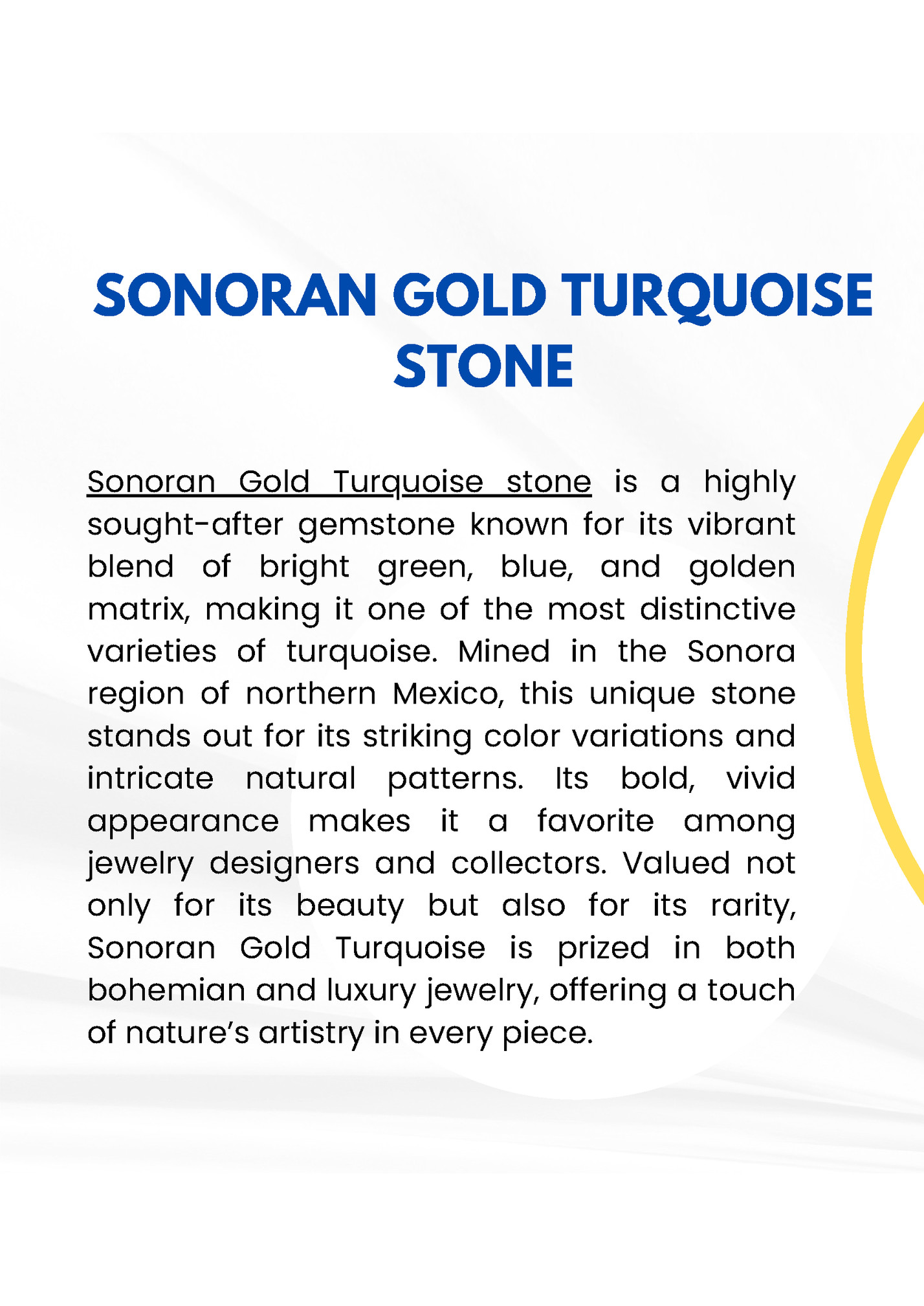 SONORAN GOLD TURQUOISE