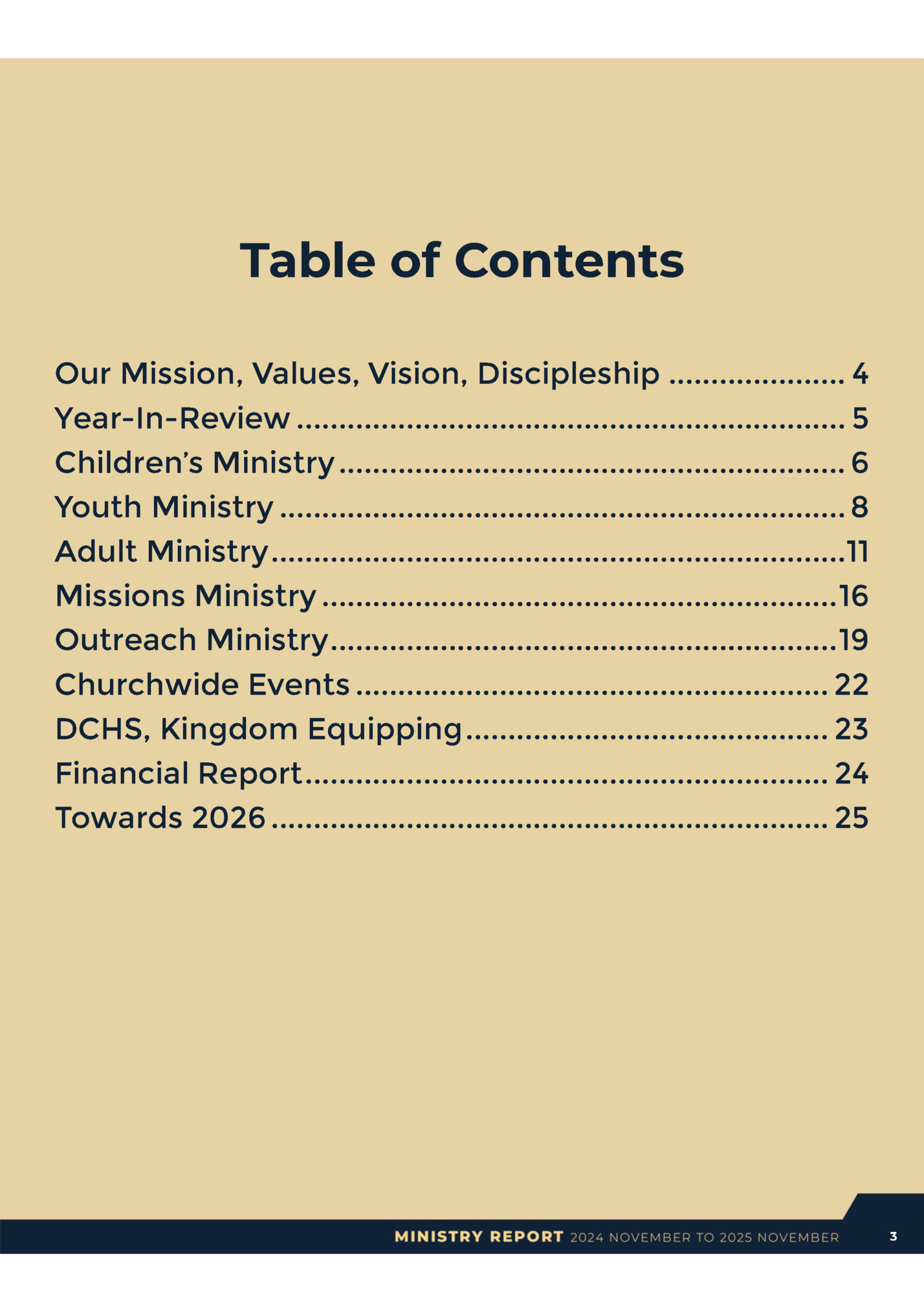Table of Contents