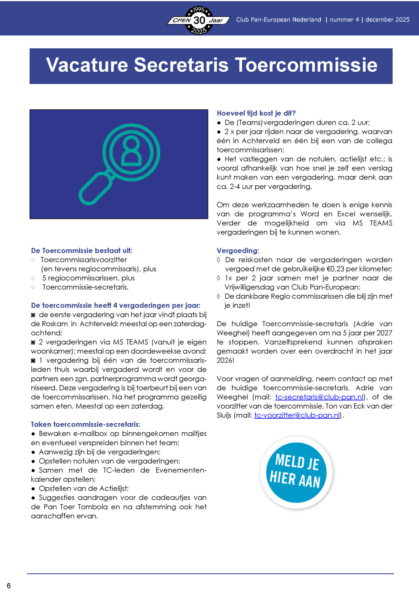 Club Pan-European Nederland | nummer 4 | december 2025